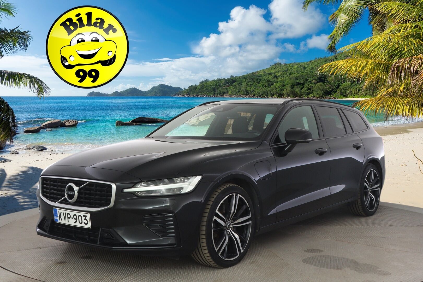 Volvo V60 2020 T8 TwE AWD R-Design aut * Panorama / ACC / Keyless / Koukku / Navi / Webasto* - Kahdet renkaat aluvanteilla / Pysäköinti avustin / AppleCarplay ja AndroidAuto / Isofix / tummennetut takalasit! - HULLUT AVAJAISHULINAT KORKOTARJOUS 3,29 %