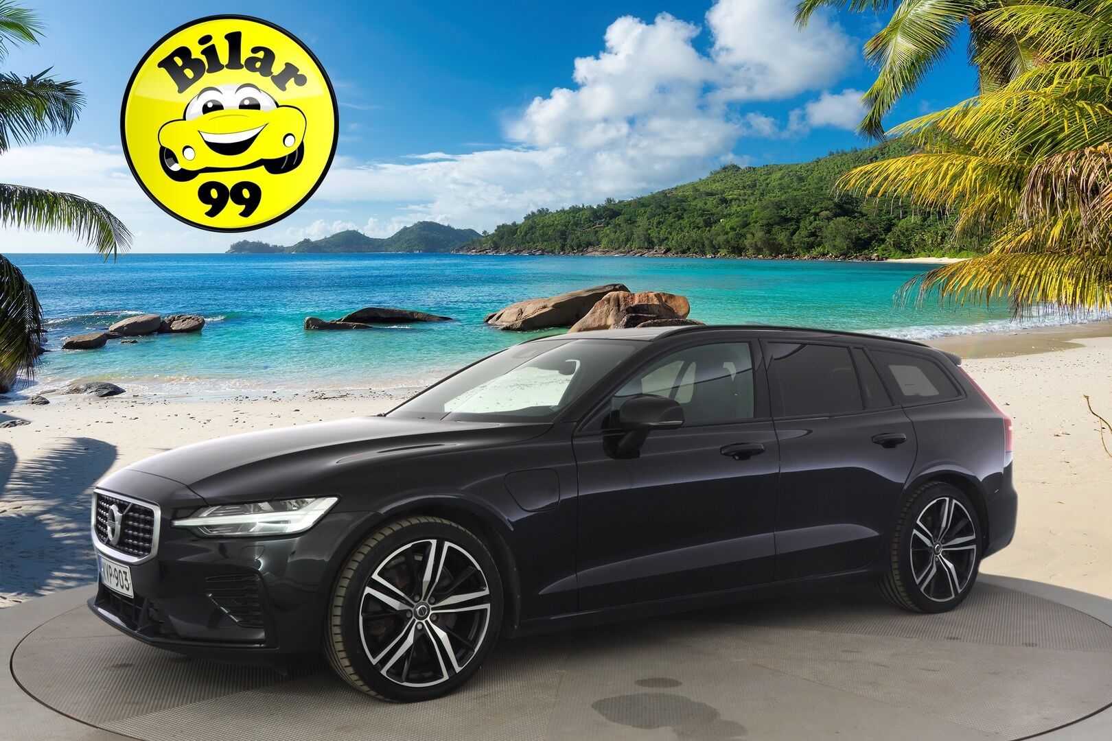 Volvo V60 2020 T8 TwE AWD R-Design aut * Panorama / ACC / Keyless / Koukku / Navi / Webasto* - Kahdet renkaat aluvanteilla / Pysäköinti avustin / AppleCarplay ja AndroidAuto / Isofix / tummennetut takalasit! - HULLUT AVAJAISHULINAT KORKOTARJOUS 3,29 %