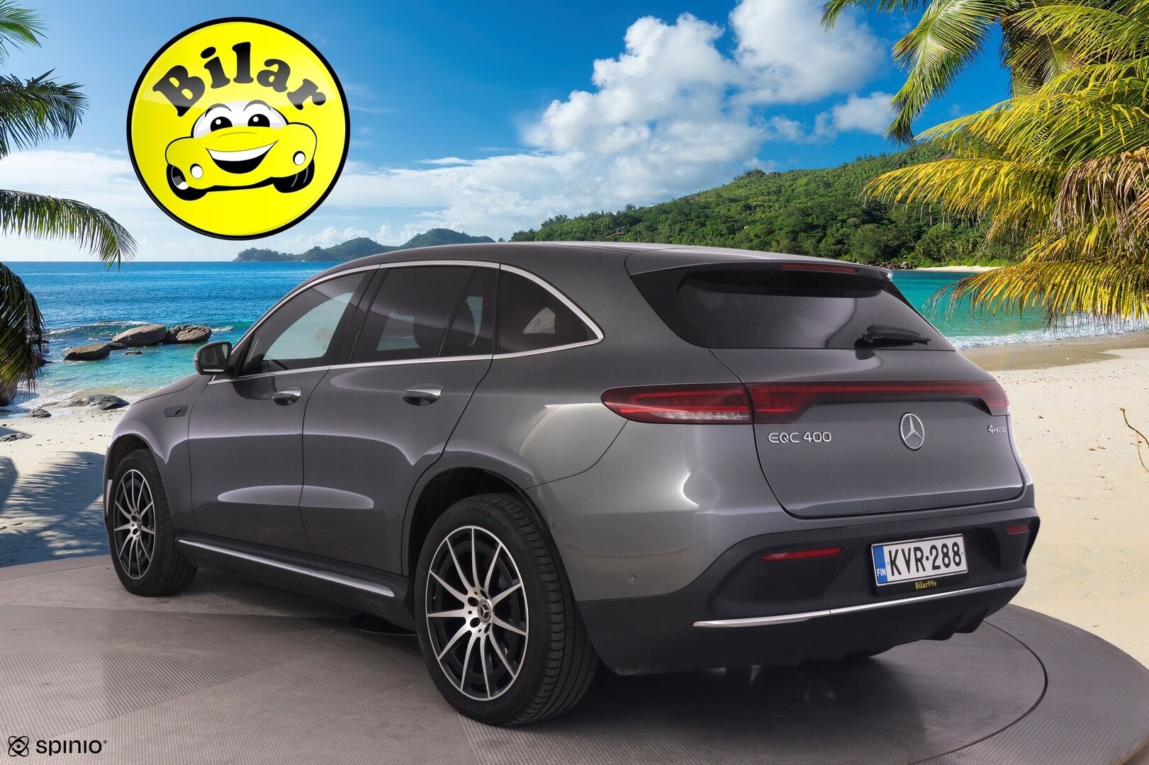Mercedes-Benz EQC 2021 400 4MATIC Business AMG - | Distronic+ | Burmester | 360-kamera | Lasikatto | Multibeam-Led | Widescreen | BLIS | KeylessGo | | 2x Renkaat ja vanteet |