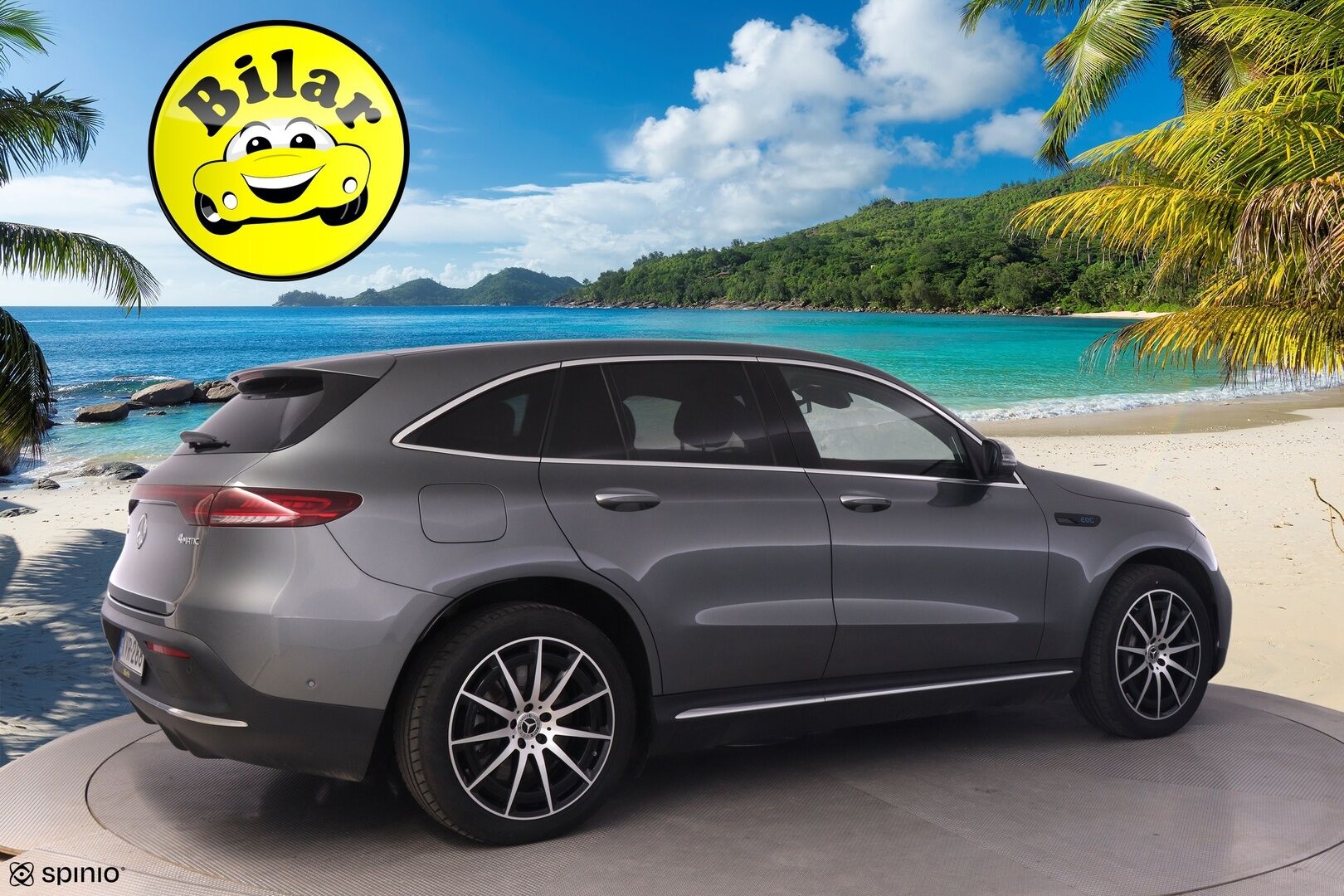 Mercedes-Benz EQC 2021 400 4MATIC Business AMG - | Distronic+ | Burmester | 360-kamera | Lasikatto | Multibeam-Led | Widescreen | BLIS | KeylessGo | | 2x Renkaat ja vanteet |