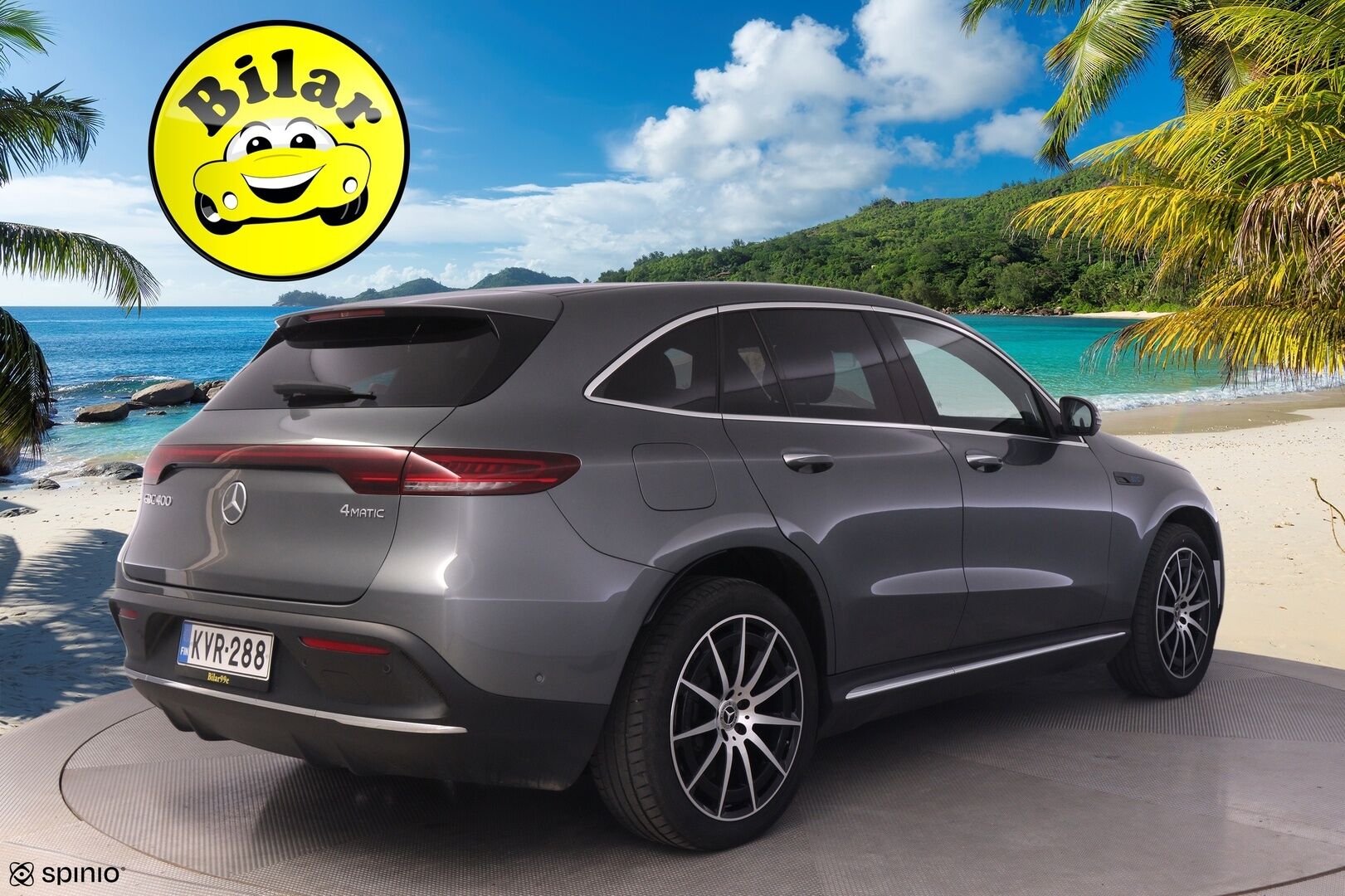 Mercedes-Benz EQC 2021 400 4MATIC Business AMG - | Distronic+ | Burmester | 360-kamera | Lasikatto | Multibeam-Led | Widescreen | BLIS | KeylessGo | | 2x Renkaat ja vanteet |