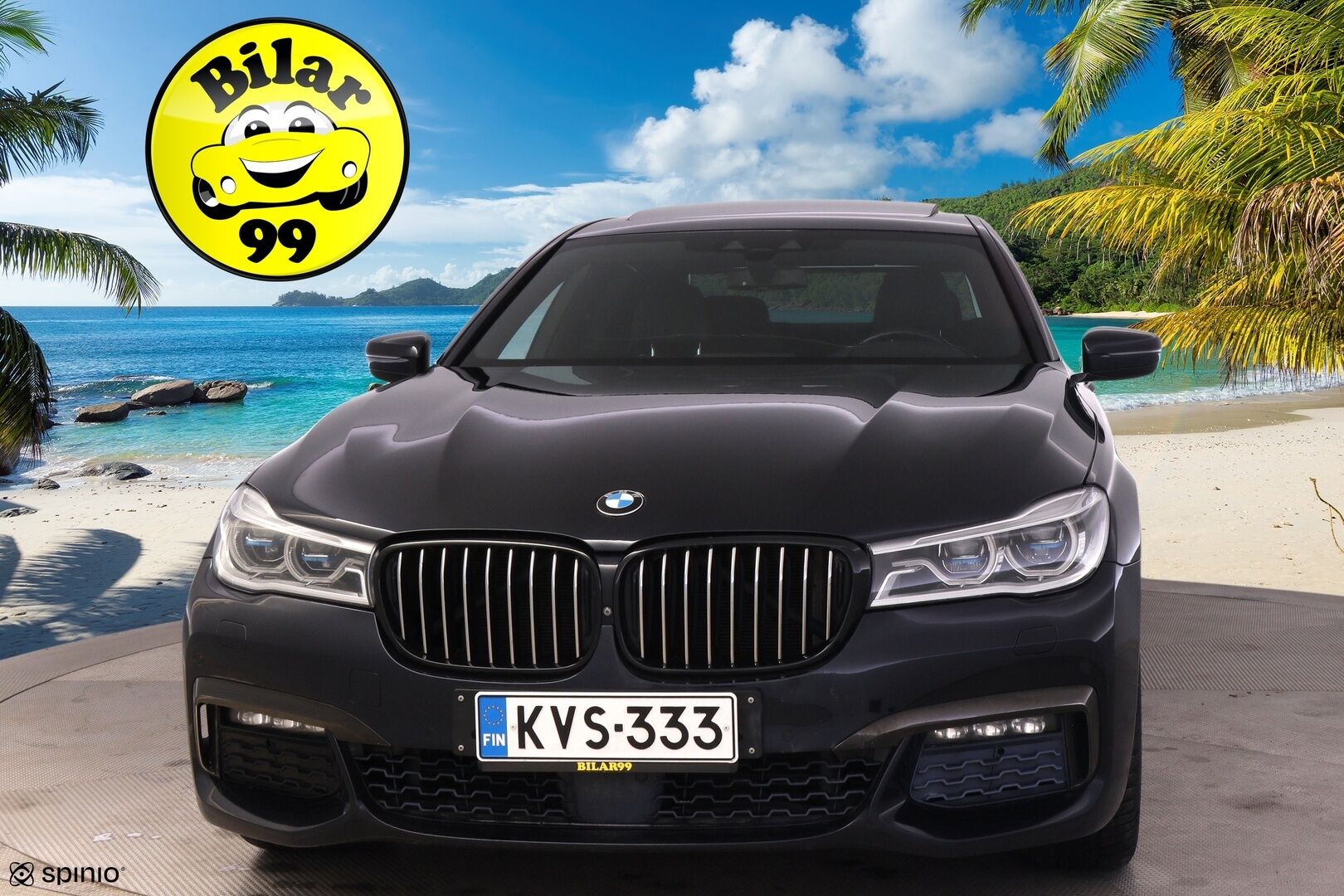 BMW 740 2017 G12 Sedan 740Le A xDrive Business Exclusive M Sport  *ACC / B&W / Laser Light / HUD / Panorama / 360 / Hieronta* - Carbon Core Korisarja / Ambient Air / Comfort nahat ilmastoinnilla, muistilla sekä hieronnalla / Keyless GO / Sähköluukku / Näytöt takana / Soft close - HULLUT AVAJAISHULINAT KORKOTARJOUS 3,29 %