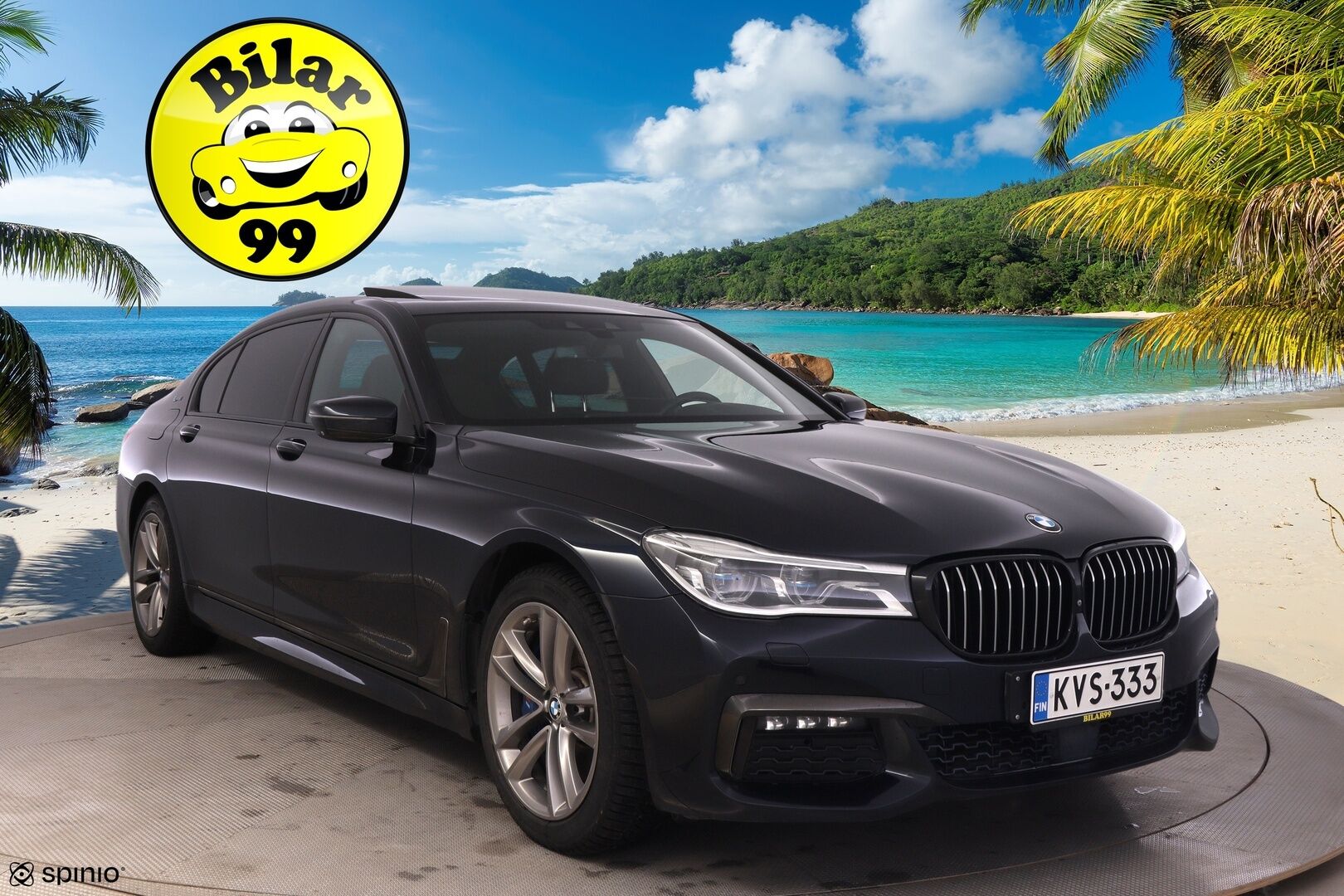 BMW 740 2017 G12 Sedan 740Le A xDrive Business Exclusive M Sport  *ACC / B&W / Laser Light / HUD / Panorama / 360 / Hieronta* - Carbon Core Korisarja / Ambient Air / Comfort nahat ilmastoinnilla, muistilla sekä hieronnalla / Keyless GO / Sähköluukku / Näytöt takana / Soft close - HULLUT AVAJAISHULINAT KORKOTARJOUS 3,29 %