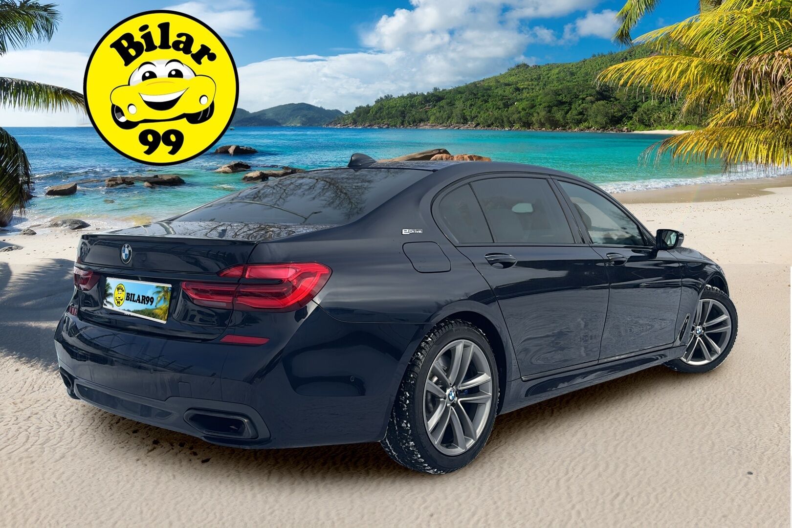 BMW 740 2017 G12 Sedan 740Le A xDrive Business Exclusive M Sport  *ACC / B&W / Laser Light / HUD / Panorama / 360 / Hieronta* - Carbon Core Korisarja / Ambient Air / Comfort nahat ilmastoinnilla, muistilla sekä hieronnalla / Keyless GO / Sähköluukku / Näytöt takana / Soft close