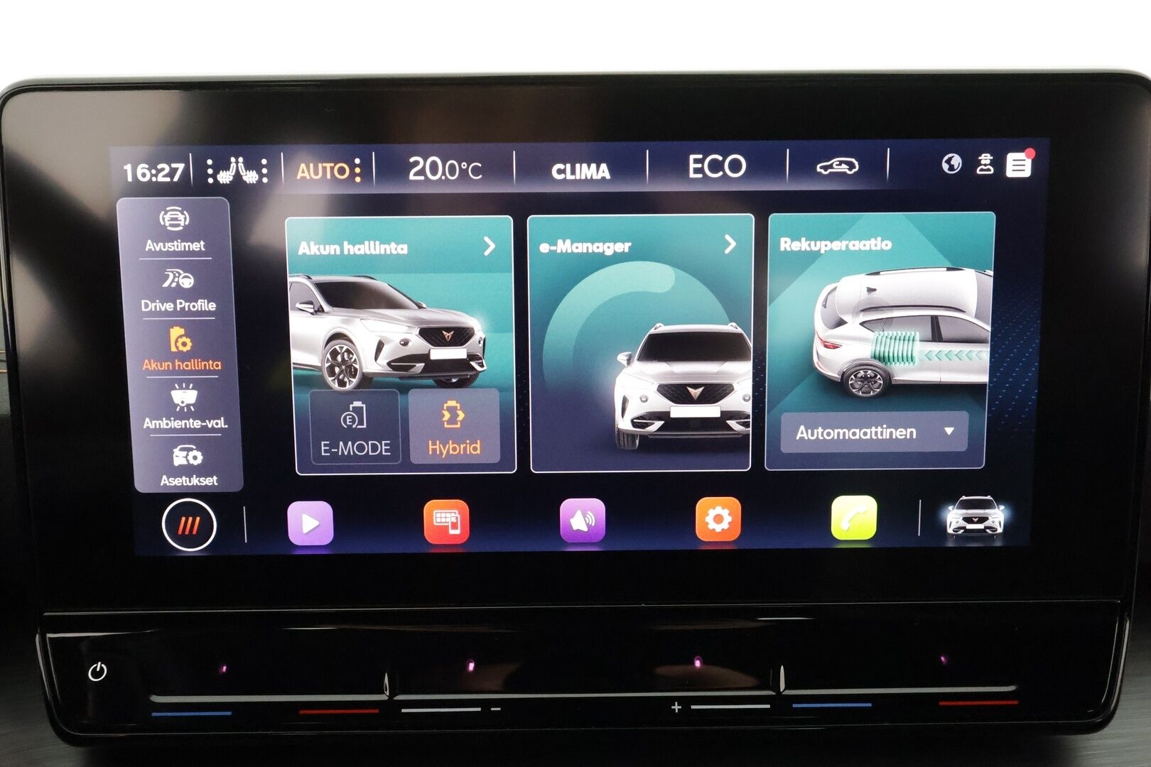 Cupra Formentor 2022 1.4 PHEV 150 kW e-HYBRID DSG * ACC / LED / P.tutkat / Kaistavahti / Digimittaristo / Keyless * - Akkutestattu, siistikuntoinen ja hyvin huollettu Cupra kaksilla renkailla ja Cupran 18'' alumiinivanteilla!