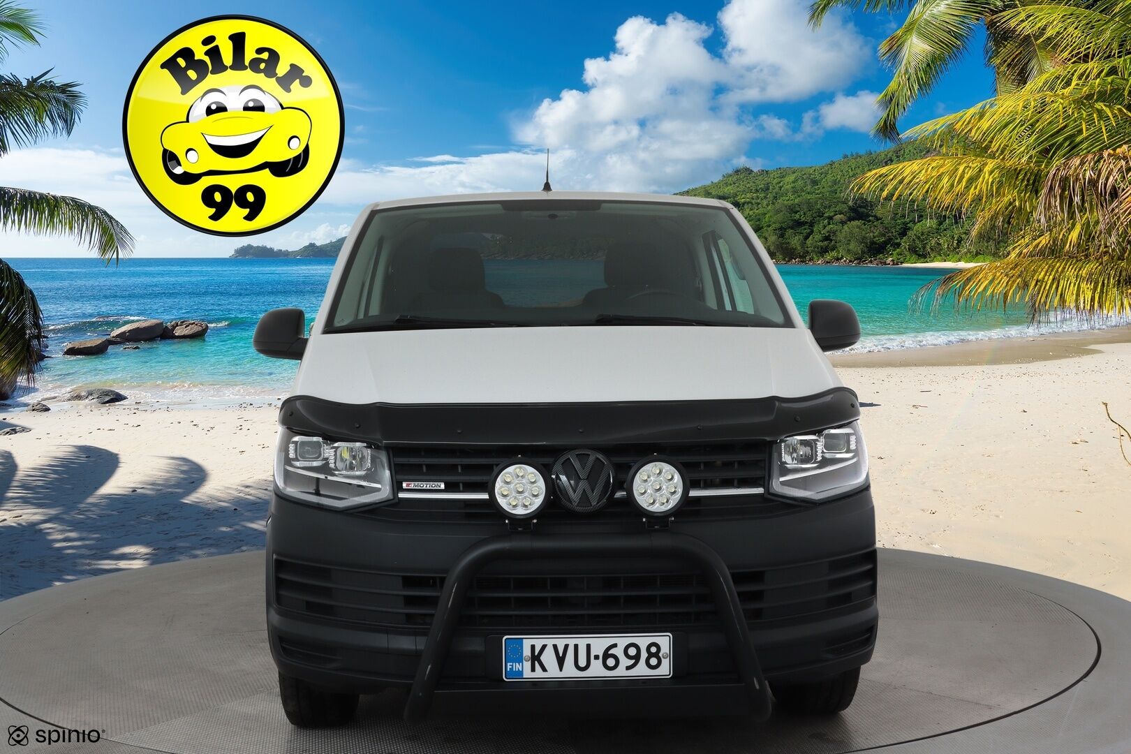 Volkswagen Transporter 2018 Pitkä 2,0 TDI 110 kW 4Motion **Vakkari / Webasto / LED / Apple&Android / P.kamera / Koukku** - Läpi juostava / Keularauta / LED Päiväajovalot /