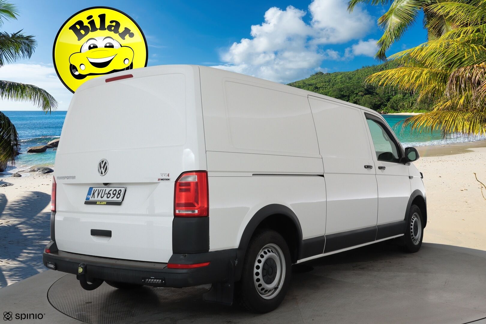 Volkswagen Transporter 2018 Pitkä 2,0 TDI 110 kW 4Motion **Vakkari / Webasto / LED / Apple&Android / P.kamera / Koukku** - Läpi juostava / Keularauta / LED Päiväajovalot /