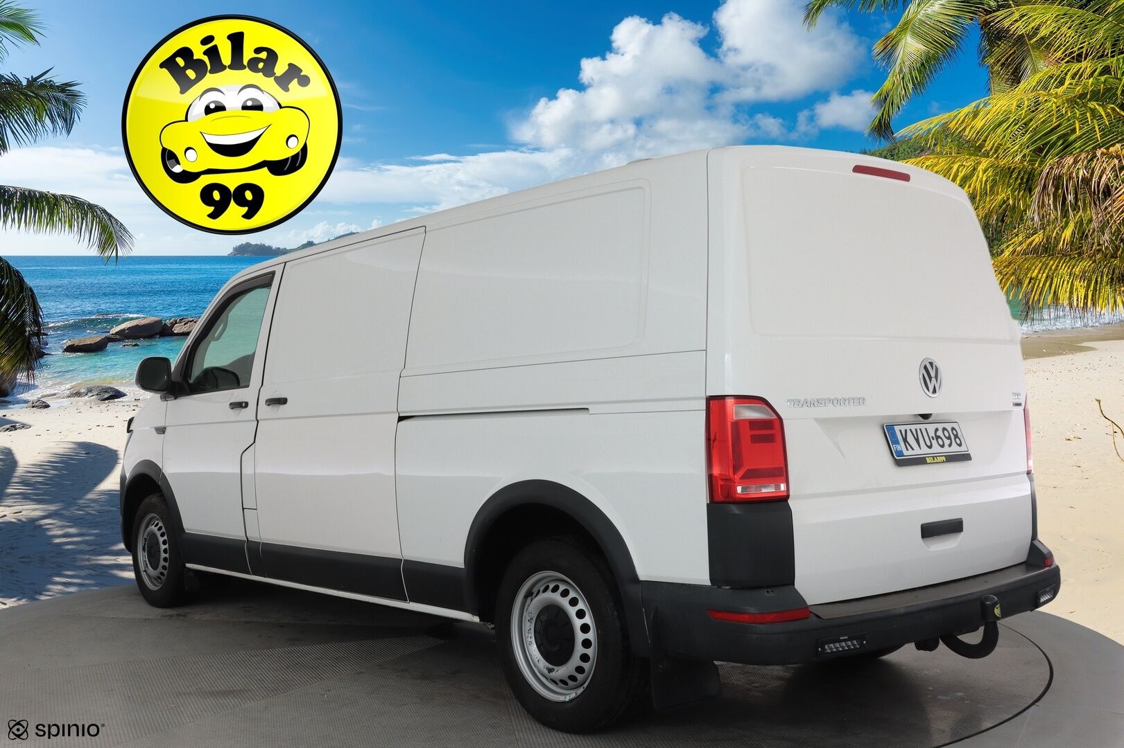 Volkswagen Transporter 2018 Pitkä 2,0 TDI 110 kW 4Motion **Vakkari / Webasto / LED / Apple&Android / P.kamera / Koukku** - Läpi juostava / Keularauta / LED Päiväajovalot /