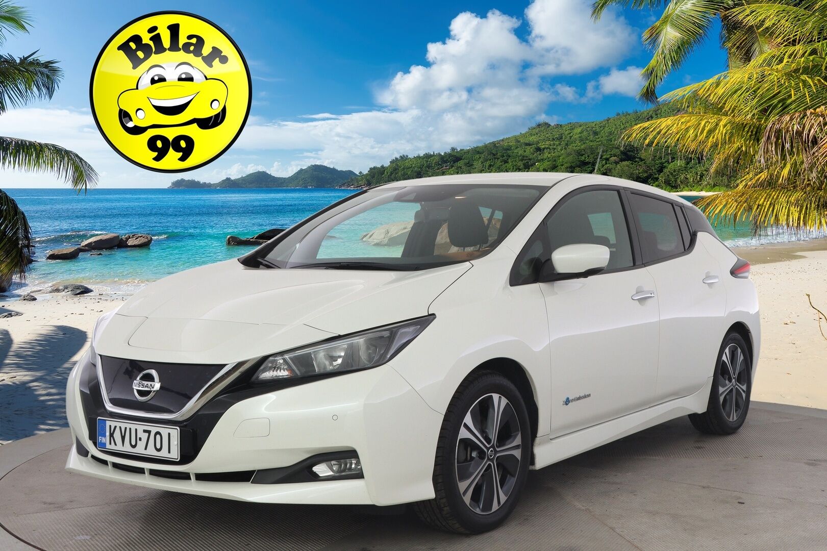 Nissan Leaf 2019 N-Connecta 40 kWh FI * Suomi-auto / Adapt.Vakkari / 360° / Digimittari / Navi / Carplay * - Suomi-auto / Kahdet renkaat / Hyvät varusteet