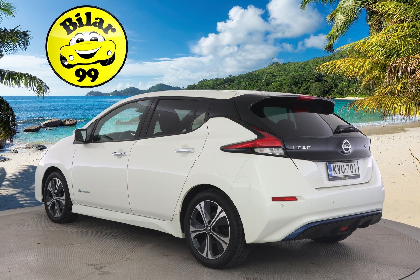 Nissan Leaf 2019 N-Connecta 40 kWh FI * Suomi-auto / Adapt.Vakkari / 360° / Digimittari / Navi / Carplay * - Suomi-auto / Kahdet renkaat / Hyvät varusteet