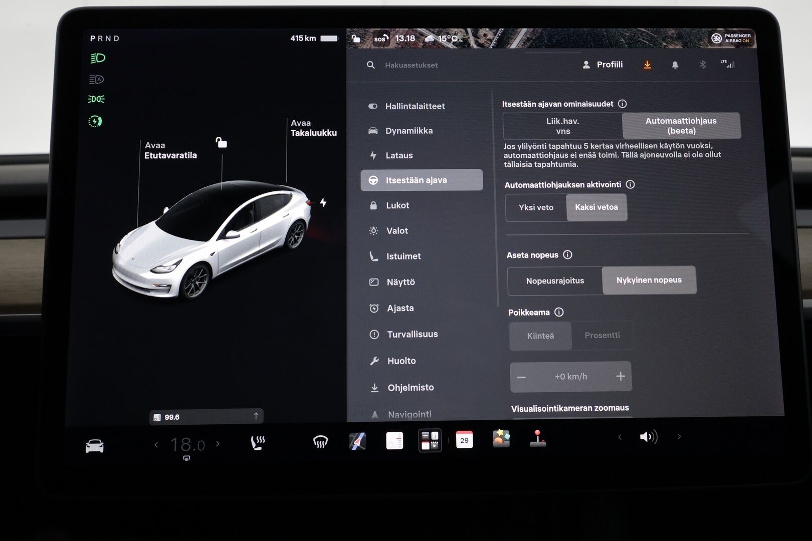 Tesla Model 3 2021 Standard Range Plus - | Akku juuri vaihdettu! | ILP | ACC | Lasikatto | Matrix-LED | P.Kamera | Muistipenkki | Premium Speakers | Navi | Kaistavahti | Keyless | 