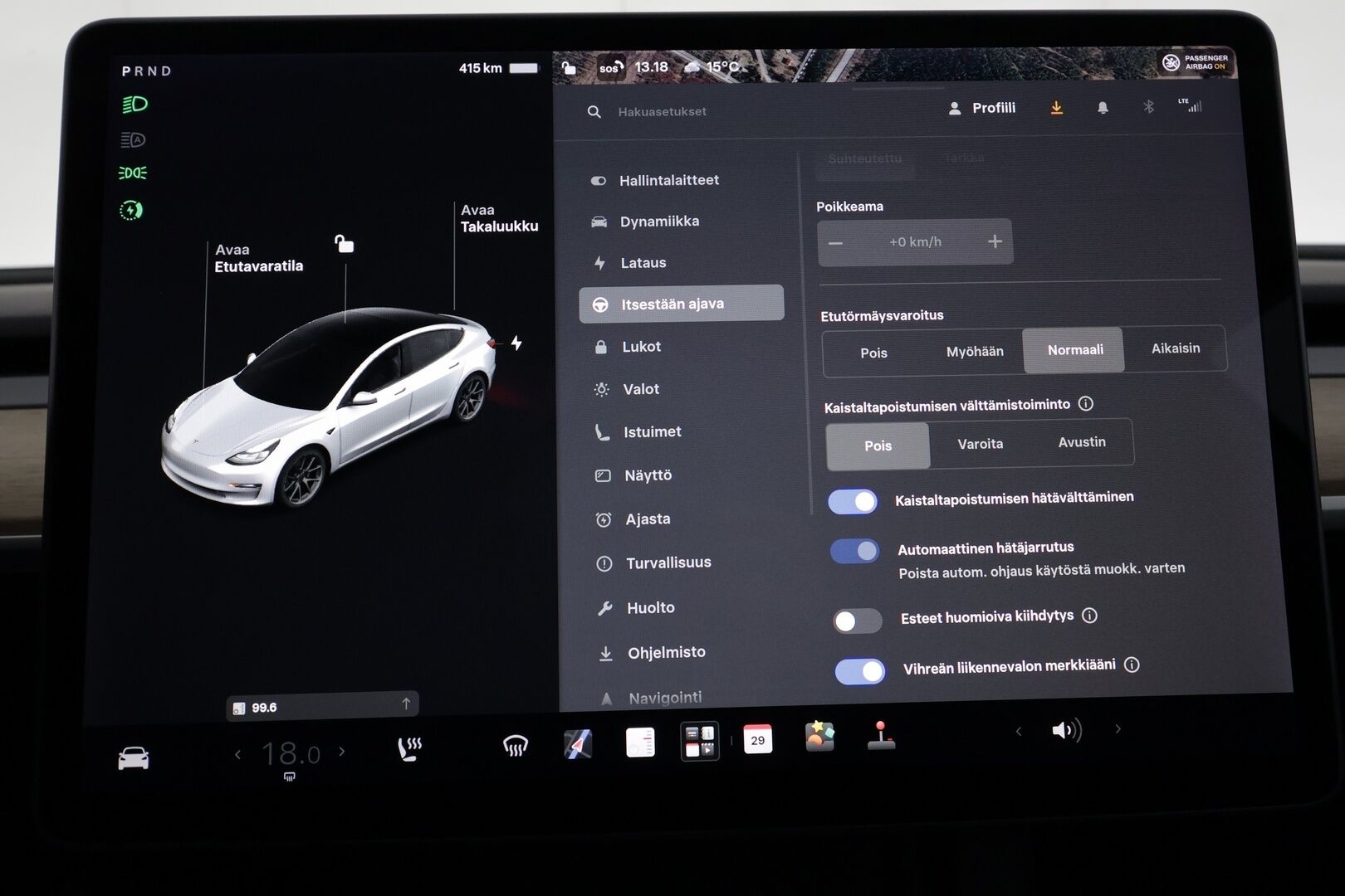 Tesla Model 3 2021 Standard Range Plus - | Akku juuri vaihdettu! | ILP | ACC | Lasikatto | Matrix-LED | P.Kamera | Muistipenkki | Premium Speakers | Navi | Kaistavahti | Keyless | 