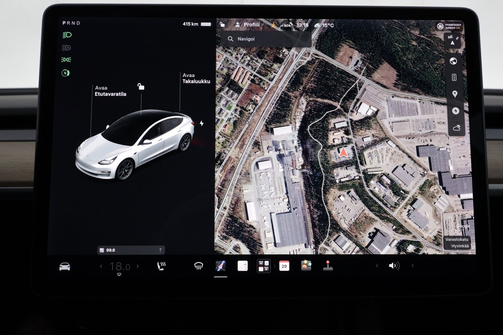 Tesla Model 3 2021 Standard Range Plus - | Akku juuri vaihdettu! | ILP | ACC | Lasikatto | Matrix-LED | P.Kamera | Muistipenkki | Premium Speakers | Navi | Kaistavahti | Keyless | 