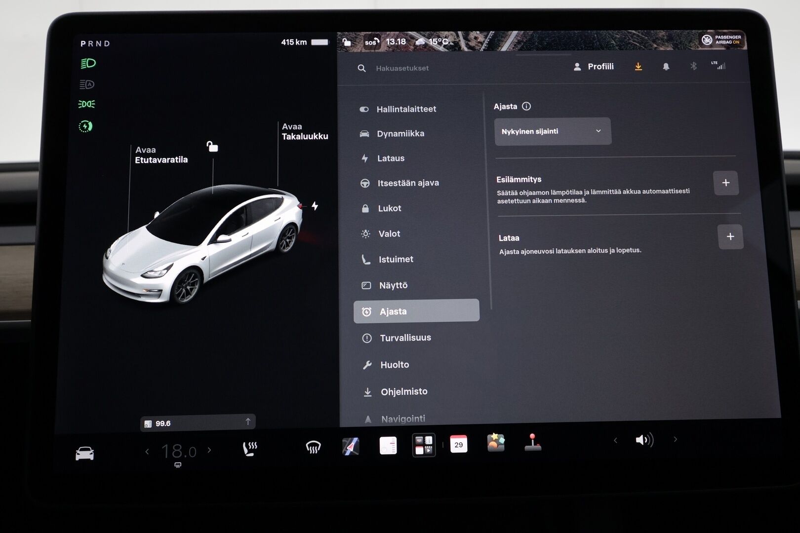 Tesla Model 3 2021 Standard Range Plus - | Akku juuri vaihdettu! | ILP | ACC | Lasikatto | Matrix-LED | P.Kamera | Muistipenkki | Premium Speakers | Navi | Kaistavahti | Keyless | 