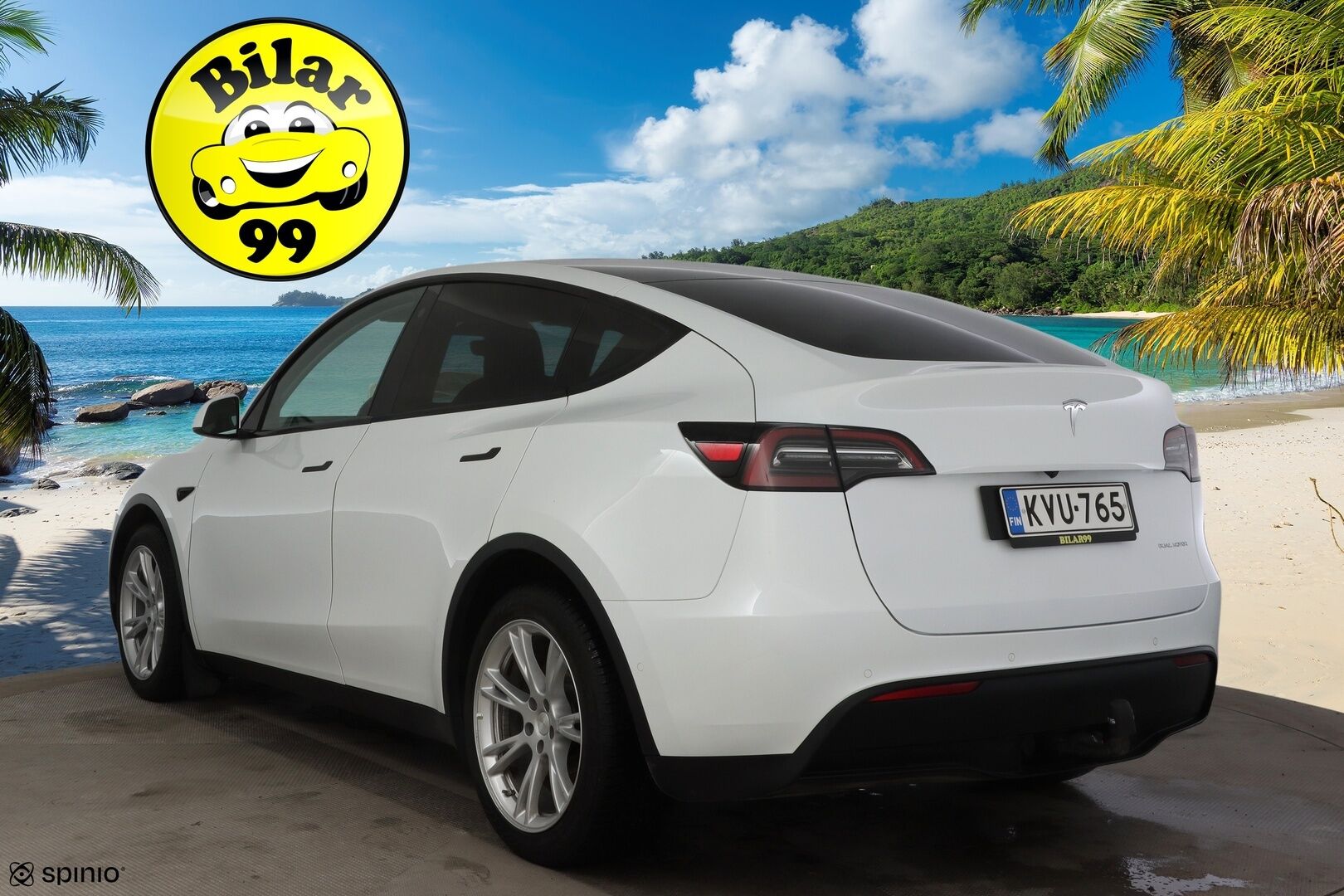 TESLA MODEL Y 2021 Long Range Dual Motor AWD / Lämpöpumppu / Autopilot / Lasikatto / Premium Audio / Mustat Nahat