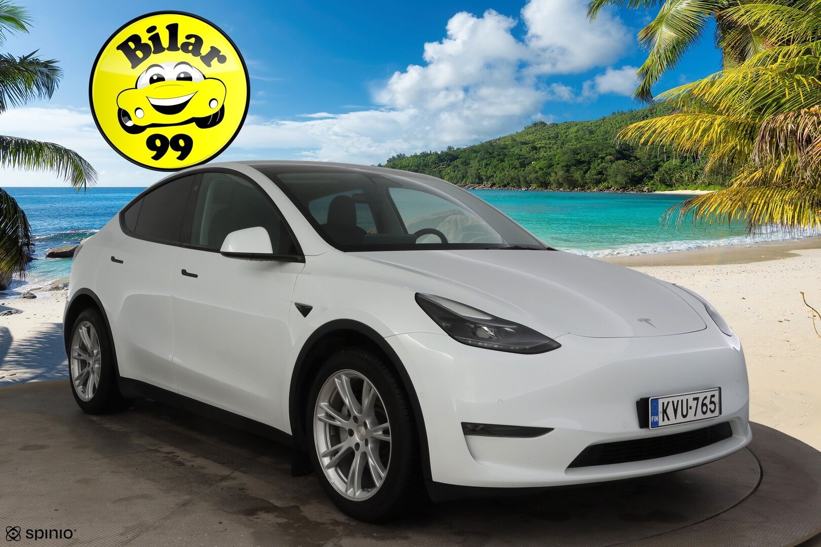 TESLA MODEL Y 2021 Long Range Dual Motor AWD / Lämpöpumppu / Autopilot / Lasikatto / Premium Audio / Mustat Nahat