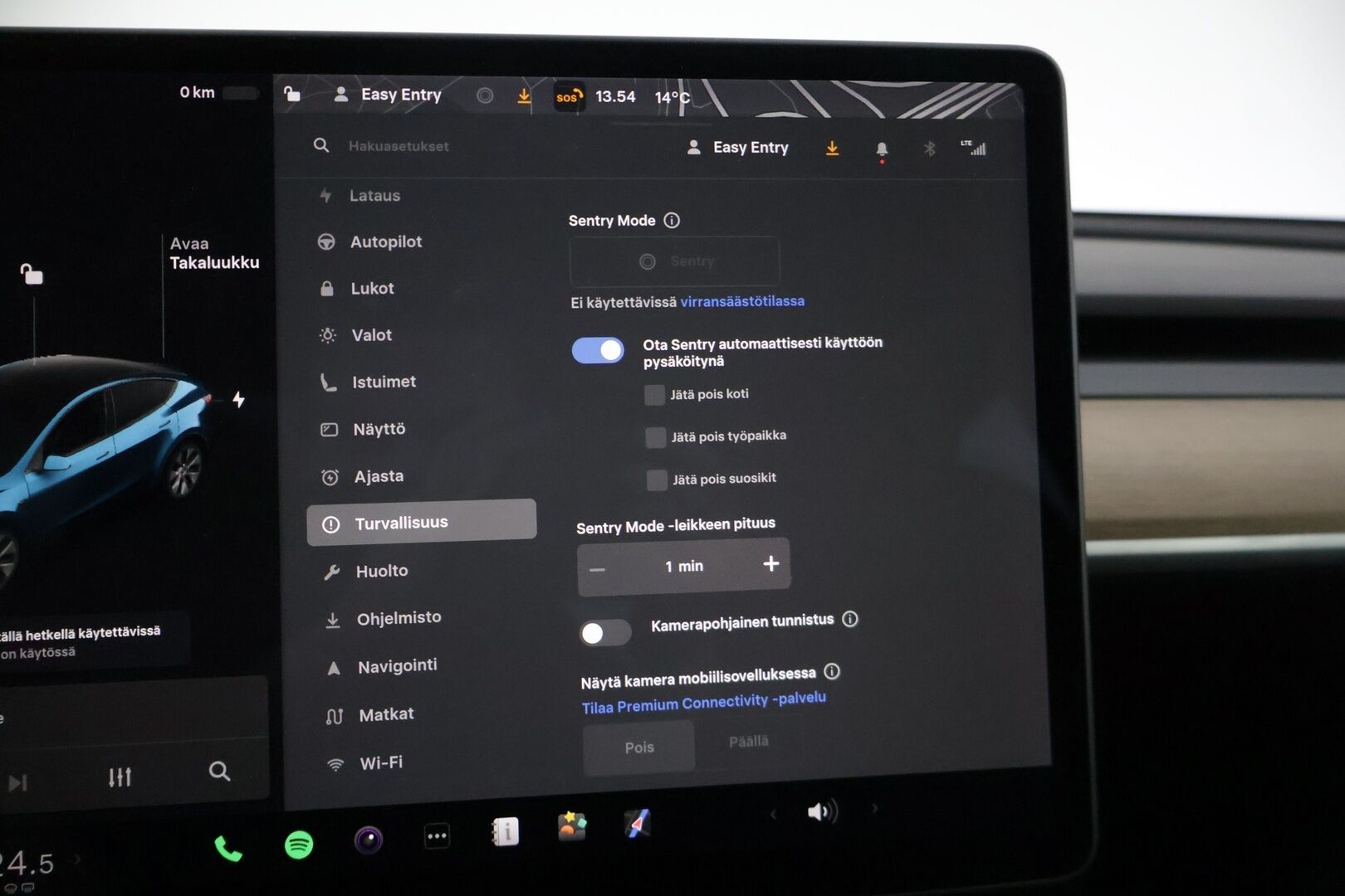 TESLA MODEL Y 2021 Long Range Dual Motor AWD / Lämpöpumppu / Autopilot / Lasikatto / Premium Audio / Mustat Nahat