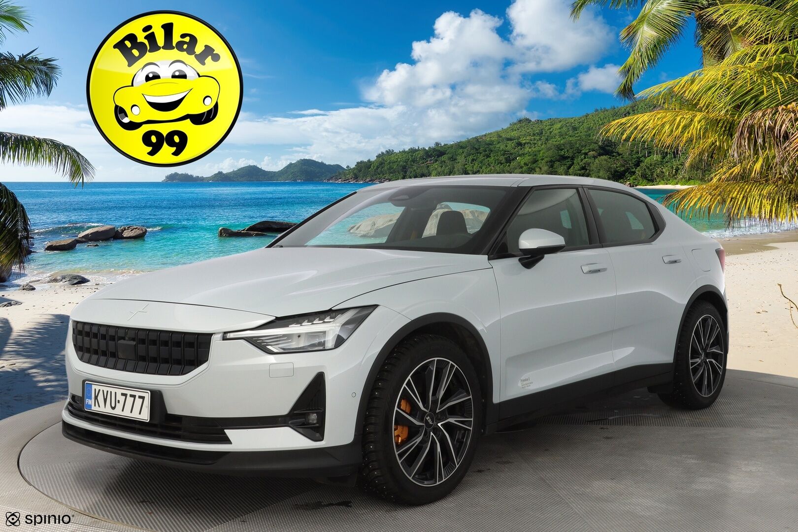 POLESTAR 2 2021 Long Range Dual Motor Performance *Pilot&Plus / Adapt.Vakkari / Harman&Kardon / Lasikatto / Muistipenkki / Koukku / 360° Kamera / Pixel-LED* - Kahdet renkaat alumiinivantein / Merkkihuollettu / 2x laturit