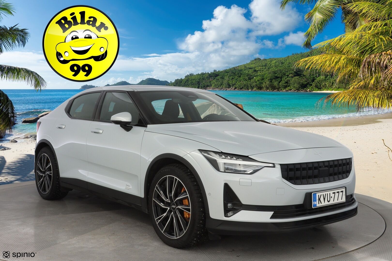 POLESTAR 2 2021 Long Range Dual Motor Performance *Pilot&Plus / Adapt.Vakkari / Harman&Kardon / Lasikatto / Muistipenkki / Koukku / 360° Kamera / Pixel-LED* - Kahdet renkaat alumiinivantein / Merkkihuollettu / 2x laturit