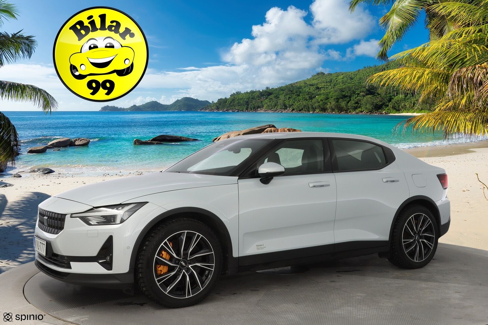 POLESTAR 2 2021 Long Range Dual Motor Performance *Pilot&Plus / Adapt.Vakkari / Harman&Kardon / Lasikatto / Muistipenkki / Koukku / 360° Kamera / Pixel-LED* - Kahdet renkaat alumiinivantein / Merkkihuollettu / 2x laturit