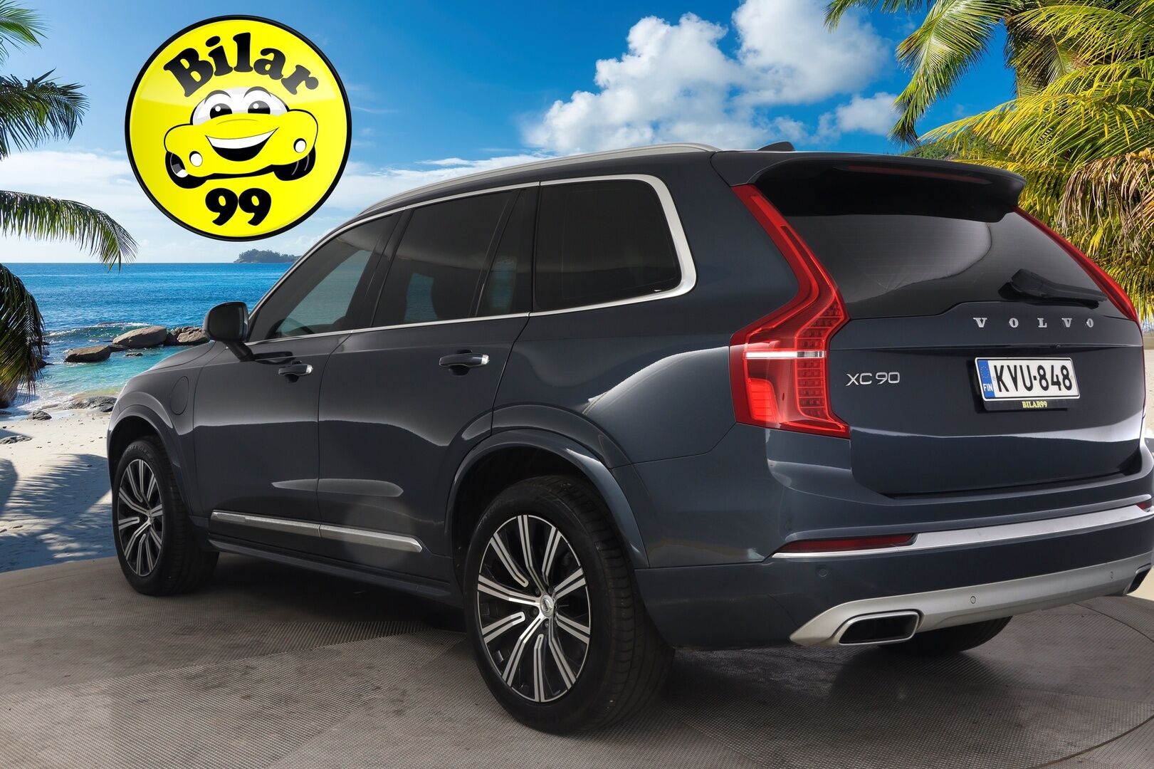 Volvo XC90 2020 T8 Inscription / Adapt.Vakkari / P-kamera / Webasto / Muistipenkit hieronnalla ja tuuletuksella / 7P / Koukku / Mustat nahat / DIgimittaristo / - *Juuri saapunut / 2x renkaat & alumiinivanteet / Merkkihuollettu*