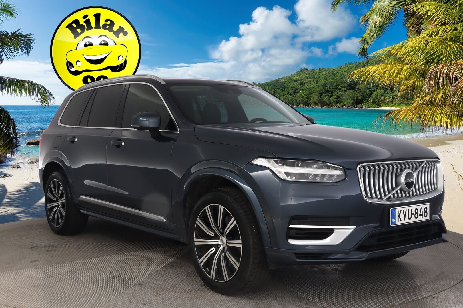 Volvo XC90 2020 T8 Inscription / Adapt.Vakkari / P-kamera / Webasto / Muistipenkit hieronnalla ja tuuletuksella / 7P / Koukku / Mustat nahat / DIgimittaristo / - *Juuri saapunut / 2x renkaat & alumiinivanteet / Merkkihuollettu*