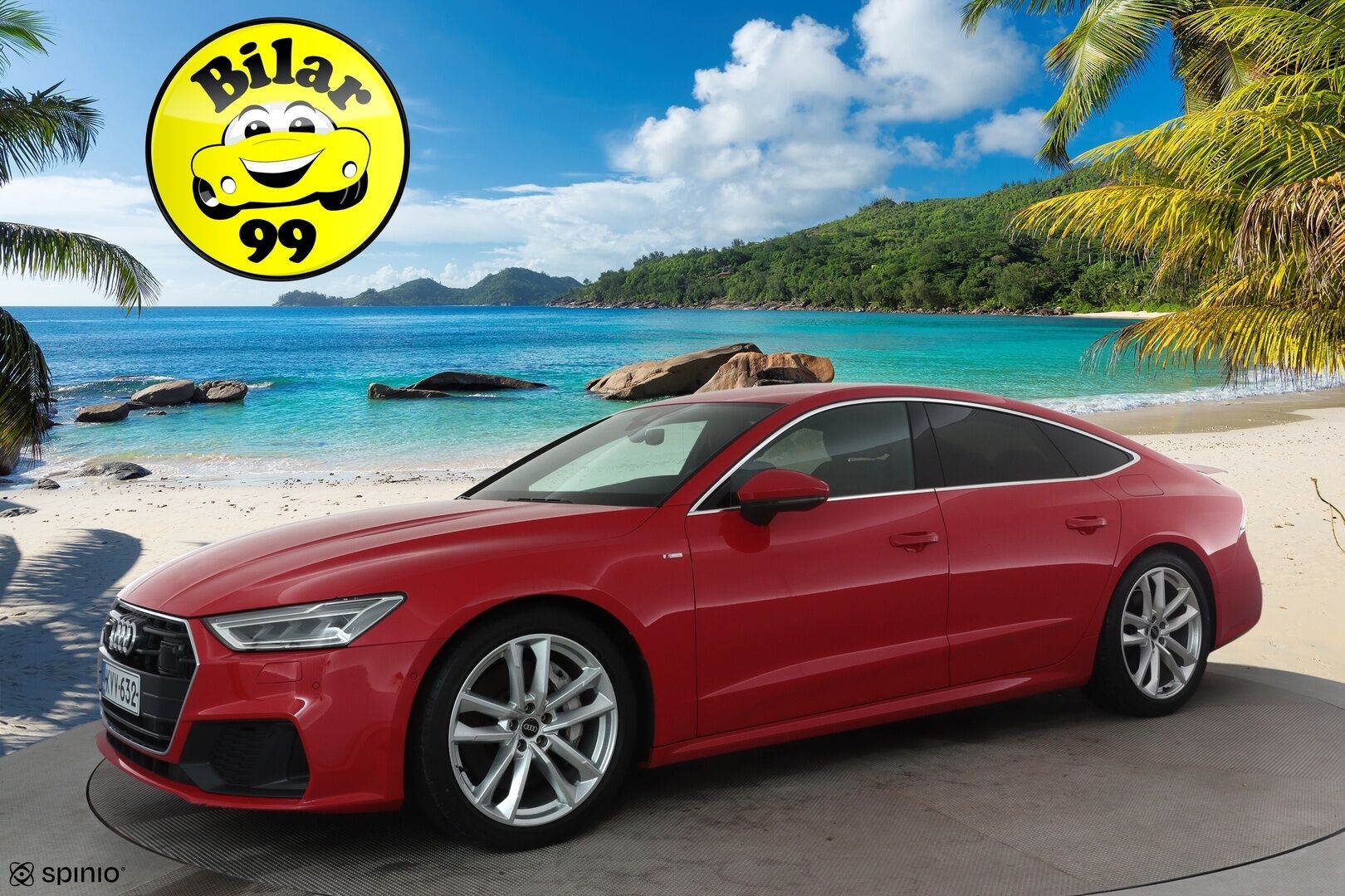 Audi A7 2021 Business Sport 50 TFSI e Quattro S Tronic S-Line *ACC / P.tutkat / Sporttipenkit / Navi / LED / Puolinahat* - Kahdet renkaat aluvanteilla