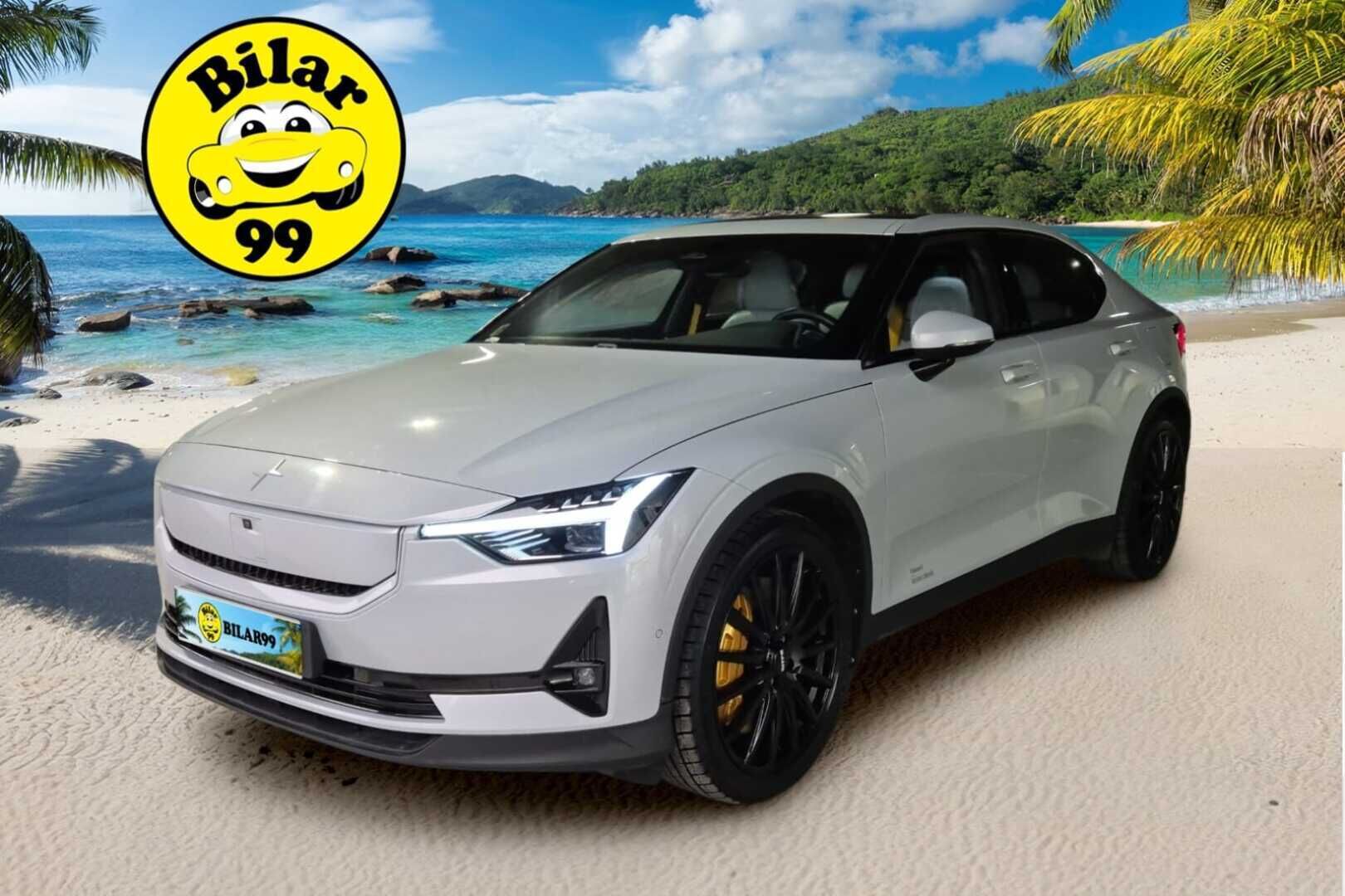 Polestar 2 2024 Long range Performance Plus Pack 350kW / Pilot Assist / Ilmastoidut Sporttinahat / Harman/Kardon / 360° / Pixel LED - Merkkihuollettu / Akku kuntotarkastettu SoH 96,3% / 2x Aluvanteet Huippurenkailla!