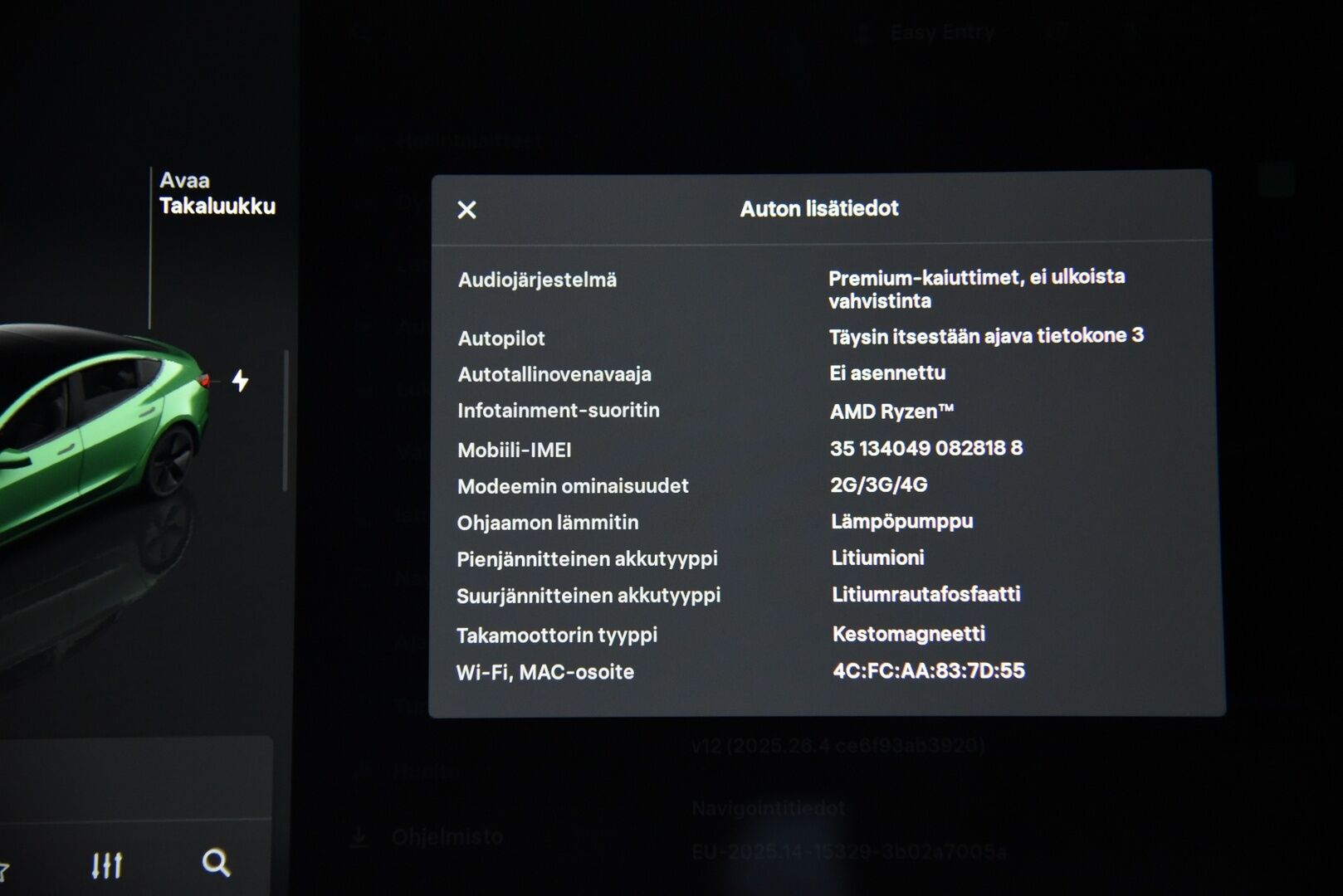 Tesla Model 3 2023 Standard Range Plus / Autopilot / Matrix-LED / Premium Audio / Navi - Lämpöpumppu / Lasikatto / P-Kamera / Sähköpenkit