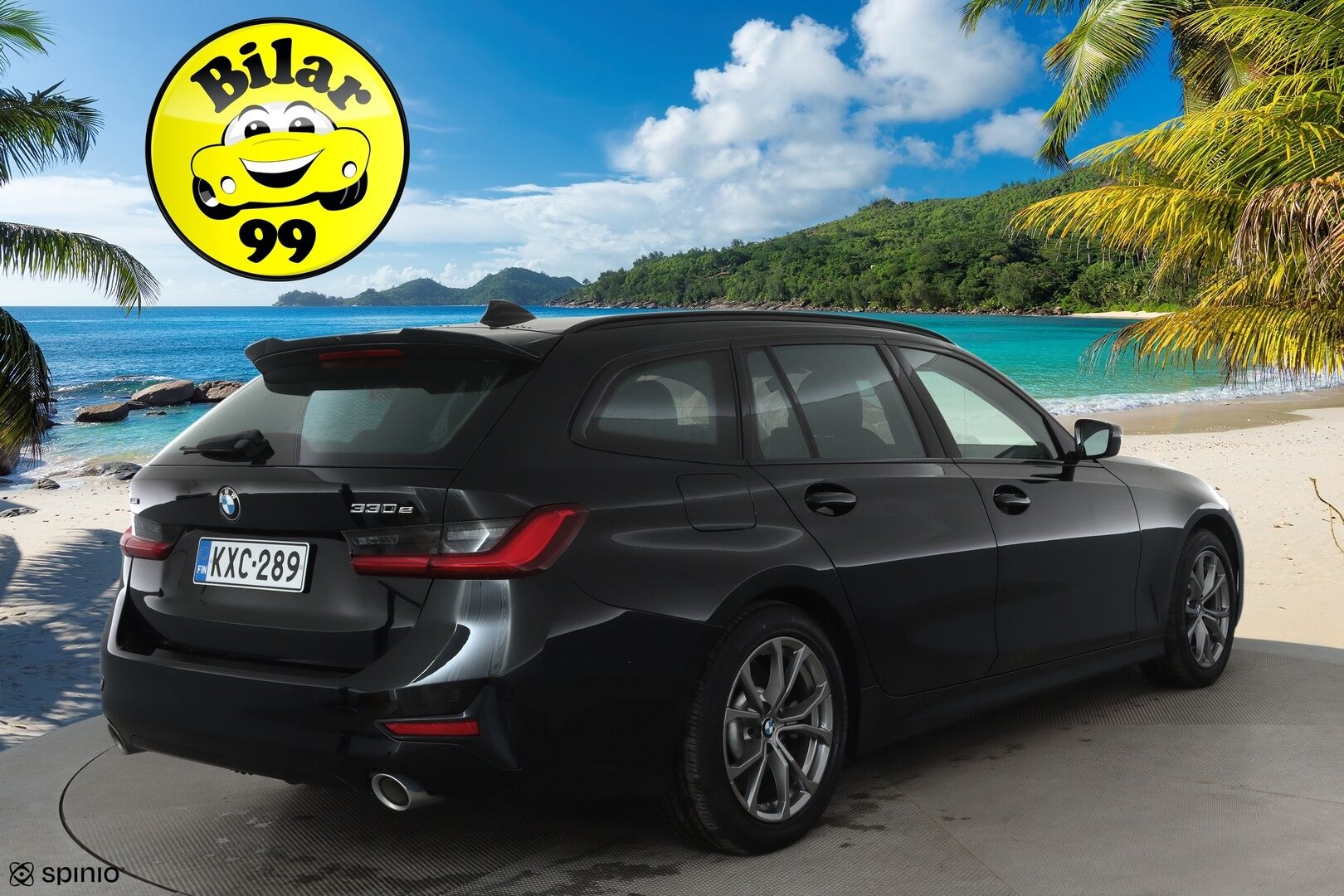 BMW 330 2021 G21 Touring 330e xDrive Business Sport *ACC / P.tutkat / Hifi / Puolinahat / LED / Navi / Koukku / Aurinkoverhot* - Kahdet renkaat aluvanteilla