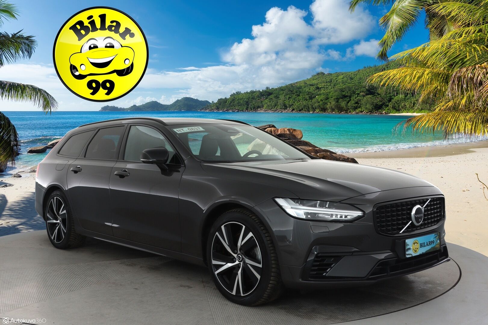 Volvo V90 2023 T6 AWD Plus Dark Long Range - Panorama / 360° Kamera / Adapt.Vakkari / Full-LED / Sporttinahat Muistilla / Koukku / Harman/Kardon! - KORKO VAIN 3,99 %