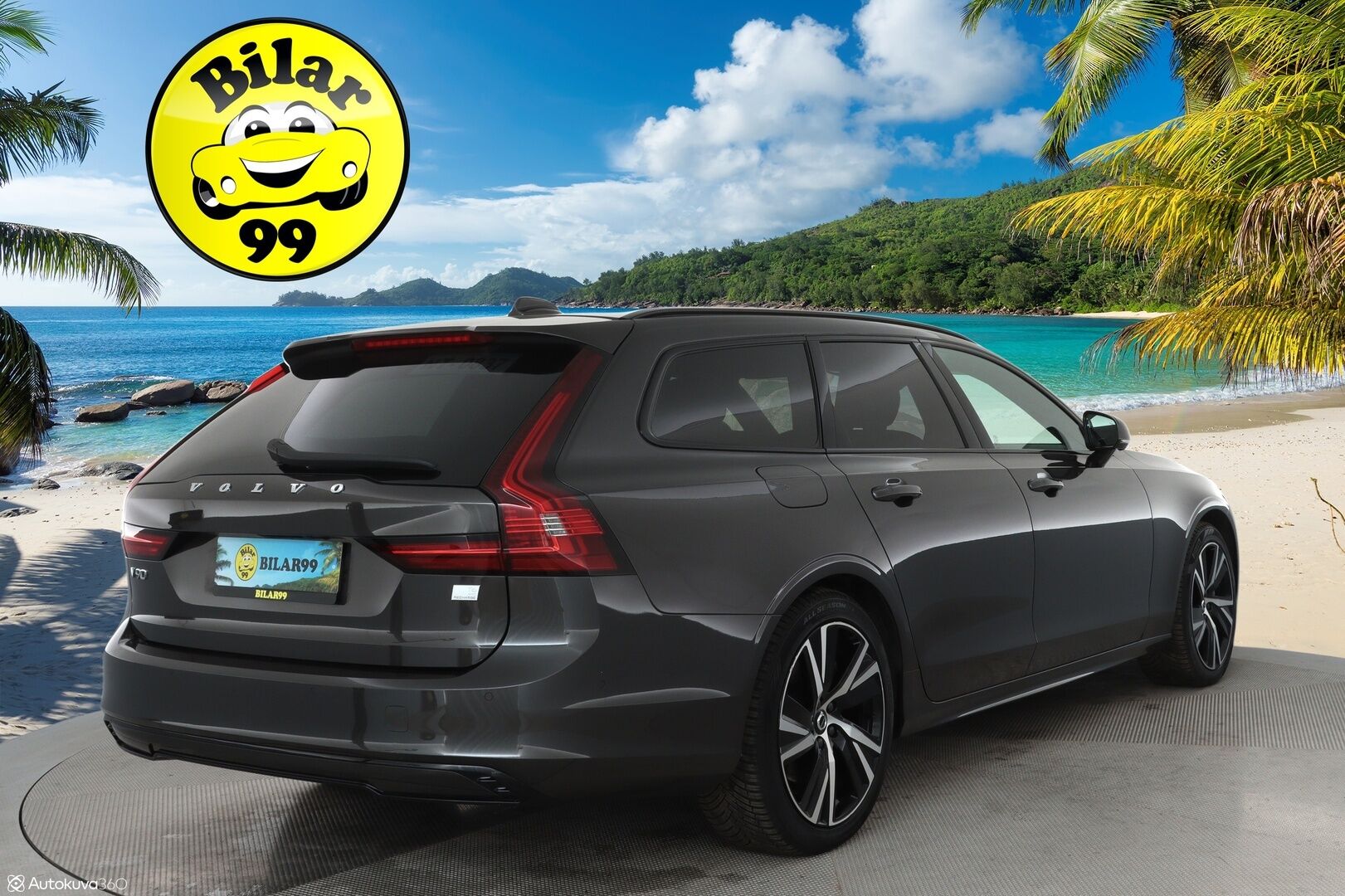 Volvo V90 2023 T6 AWD Plus Dark Long Range - Panorama / 360° Kamera / Adapt.Vakkari / Full-LED / Sporttinahat Muistilla / Koukku / Harman/Kardon! - KORKO VAIN 3,99 %