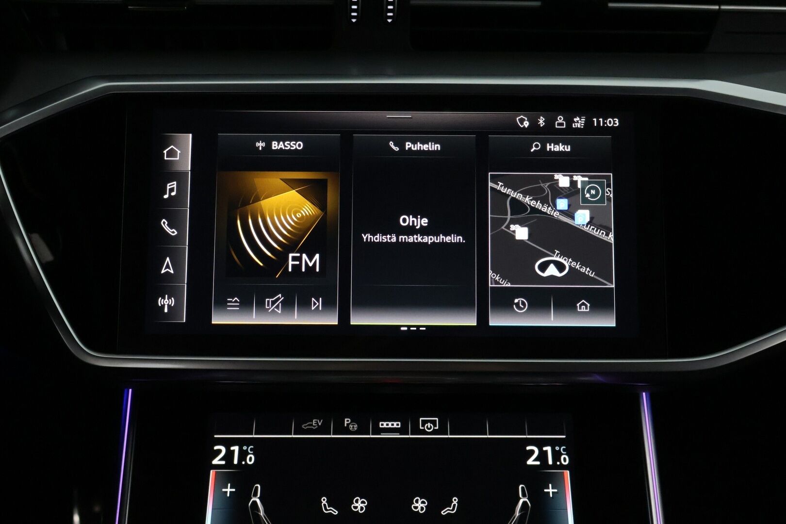 Audi A6 2021 Avant Business Sport 55 TFSI e quattro S tronic - S-Line | ACC | Black Appearance | Matrix LED | Ambiente Plus | 4-alue AC | Digimittaristo | Nahka-Alcantara | Sähköluukku