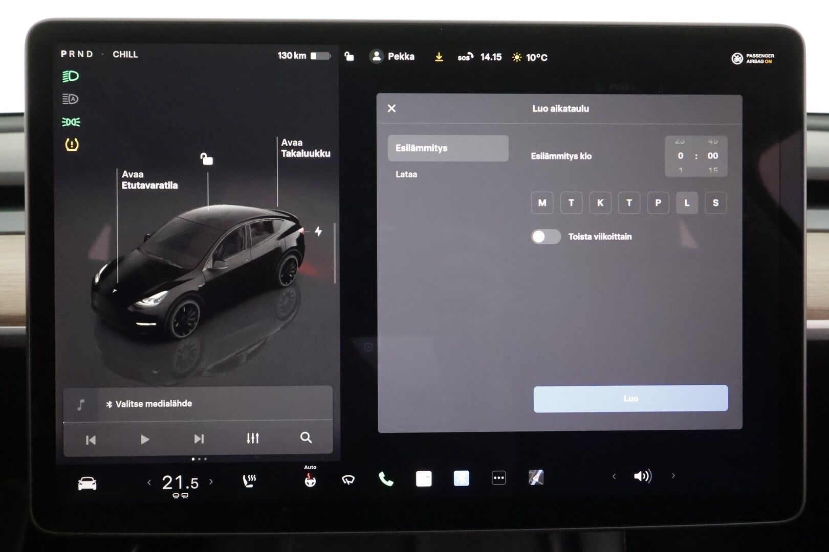 Tesla Model Y 2023 Performance * Koukku / ILP / ACC / Lasikatto / Premium Audio / P.Kamera / Matrix-LED / Muistipenkki / Kaistavahti * - Akku kuntotarkastettu / 2x Latauskaapelit