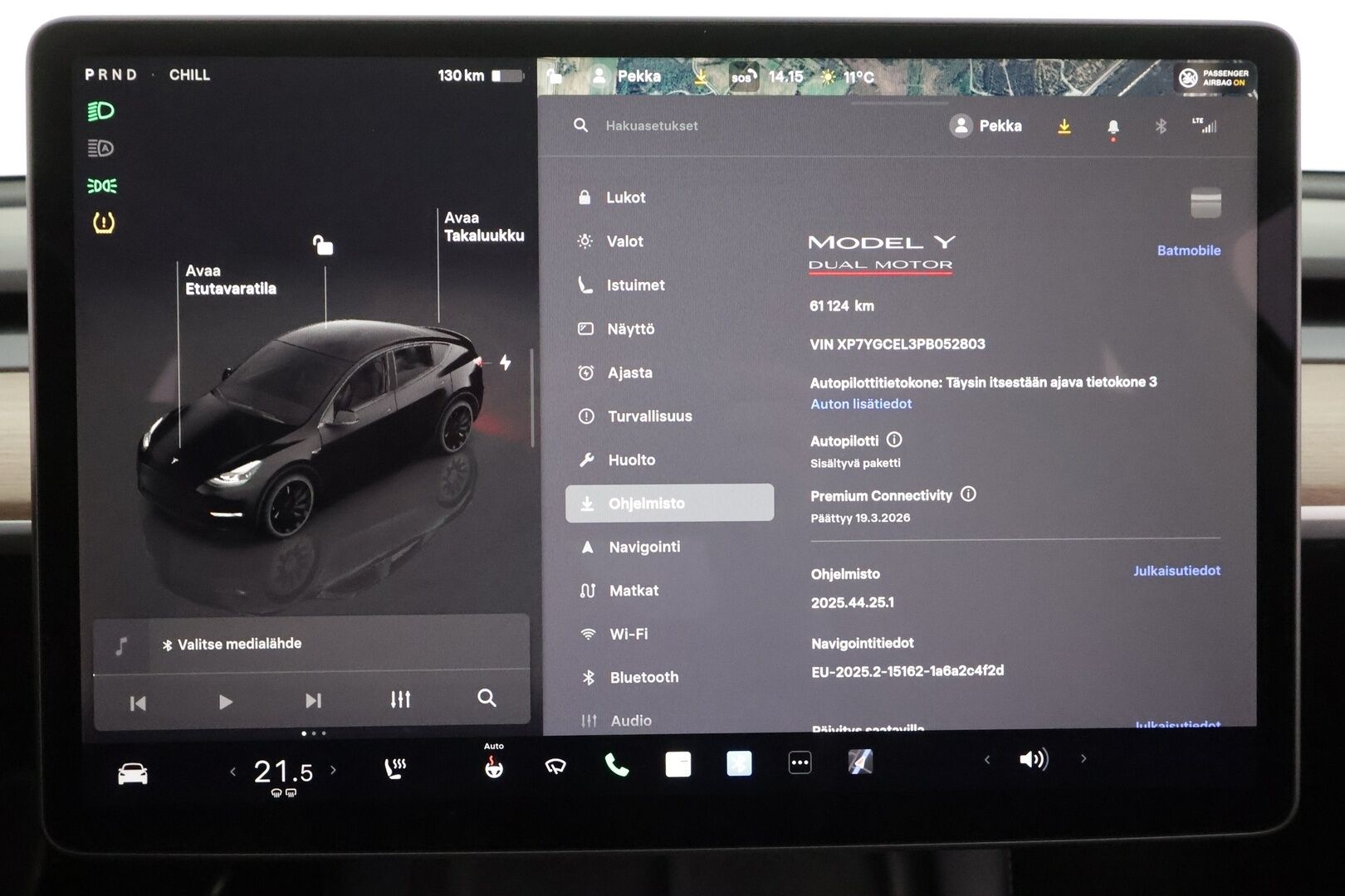 Tesla Model Y 2023 Performance * Koukku / ILP / ACC / Lasikatto / Premium Audio / P.Kamera / Matrix-LED / Muistipenkki / Kaistavahti * - Akku kuntotarkastettu / 2x Latauskaapelit