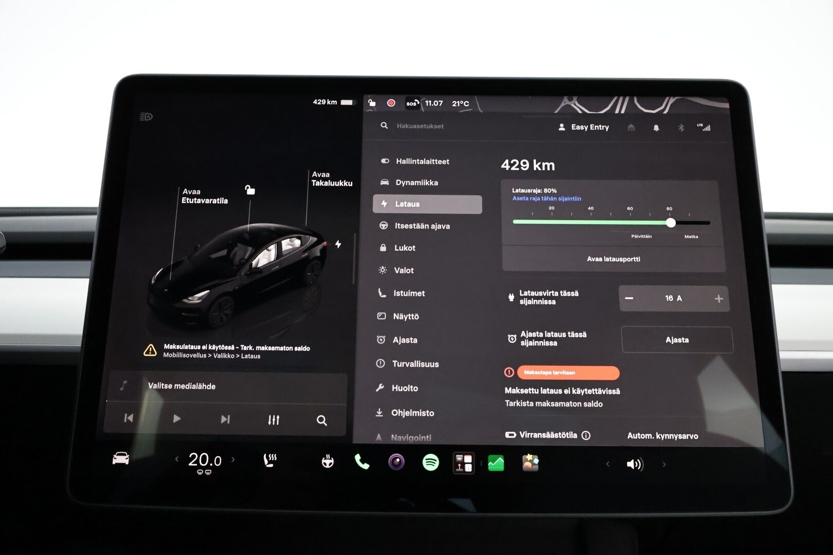 Tesla Model 3 2022 Long Range AWD - Valkoiset Nahat | Premium Audio | ILP | ACC | Lasikatto | Matrix LED | Peruutuskamera | 2x Renkaat Aluvantein | Juuri tullut Tampereelle!