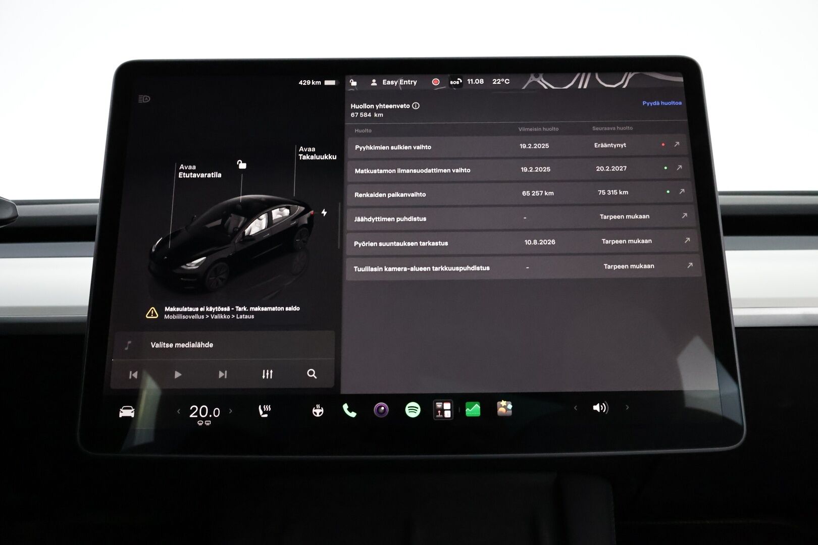 Tesla Model 3 2022 Long Range AWD - Valkoiset Nahat | Premium Audio | ILP | ACC | Lasikatto | Matrix LED | Peruutuskamera | 2x Renkaat Aluvantein | Juuri tullut Tampereelle!