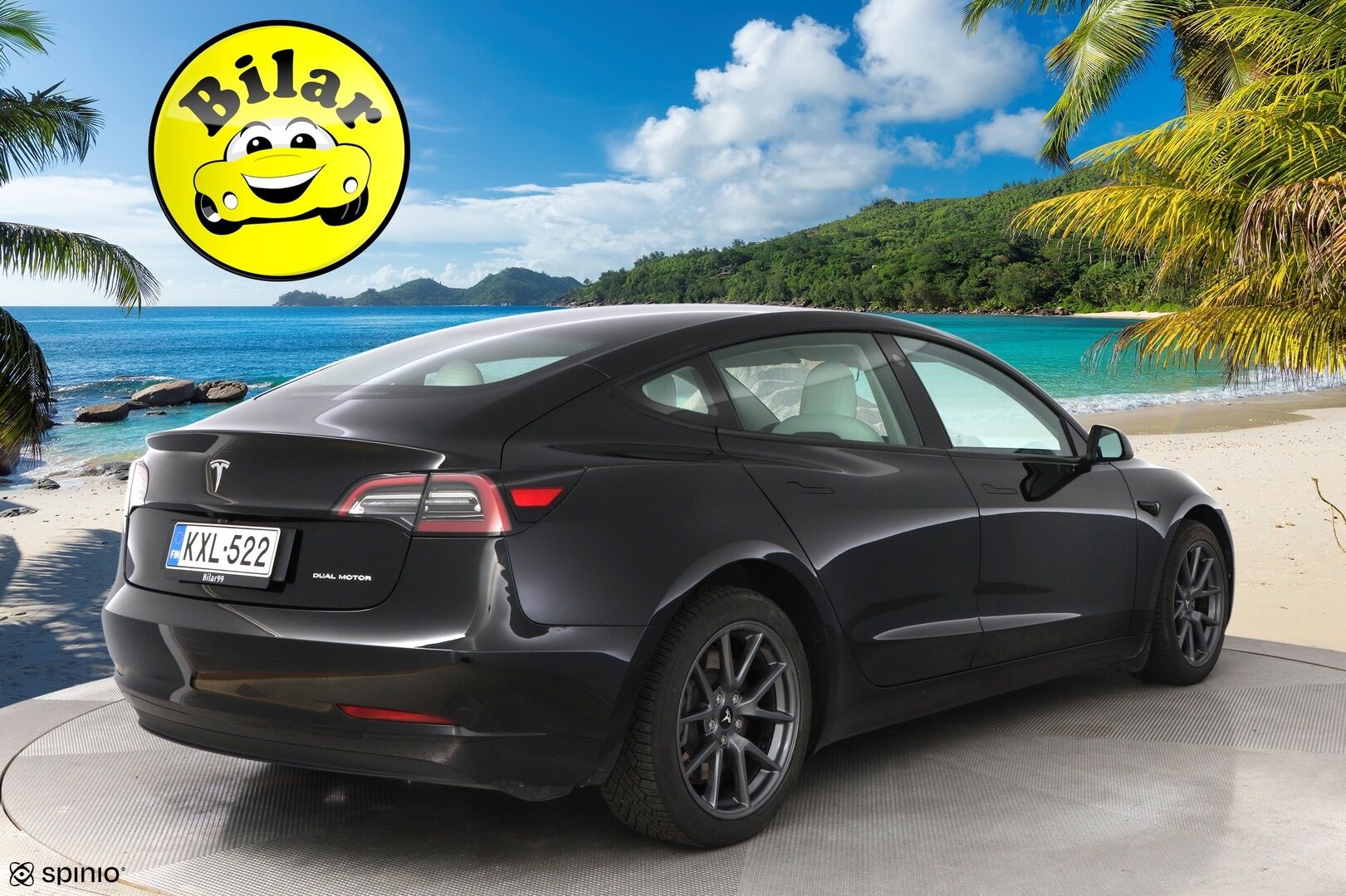Tesla Model 3 2022 Long Range AWD - Valkoiset Nahat | Premium Audio | ILP | ACC | Lasikatto | Matrix LED | Peruutuskamera | 2x Renkaat Aluvantein | Juuri tullut Tampereelle!
