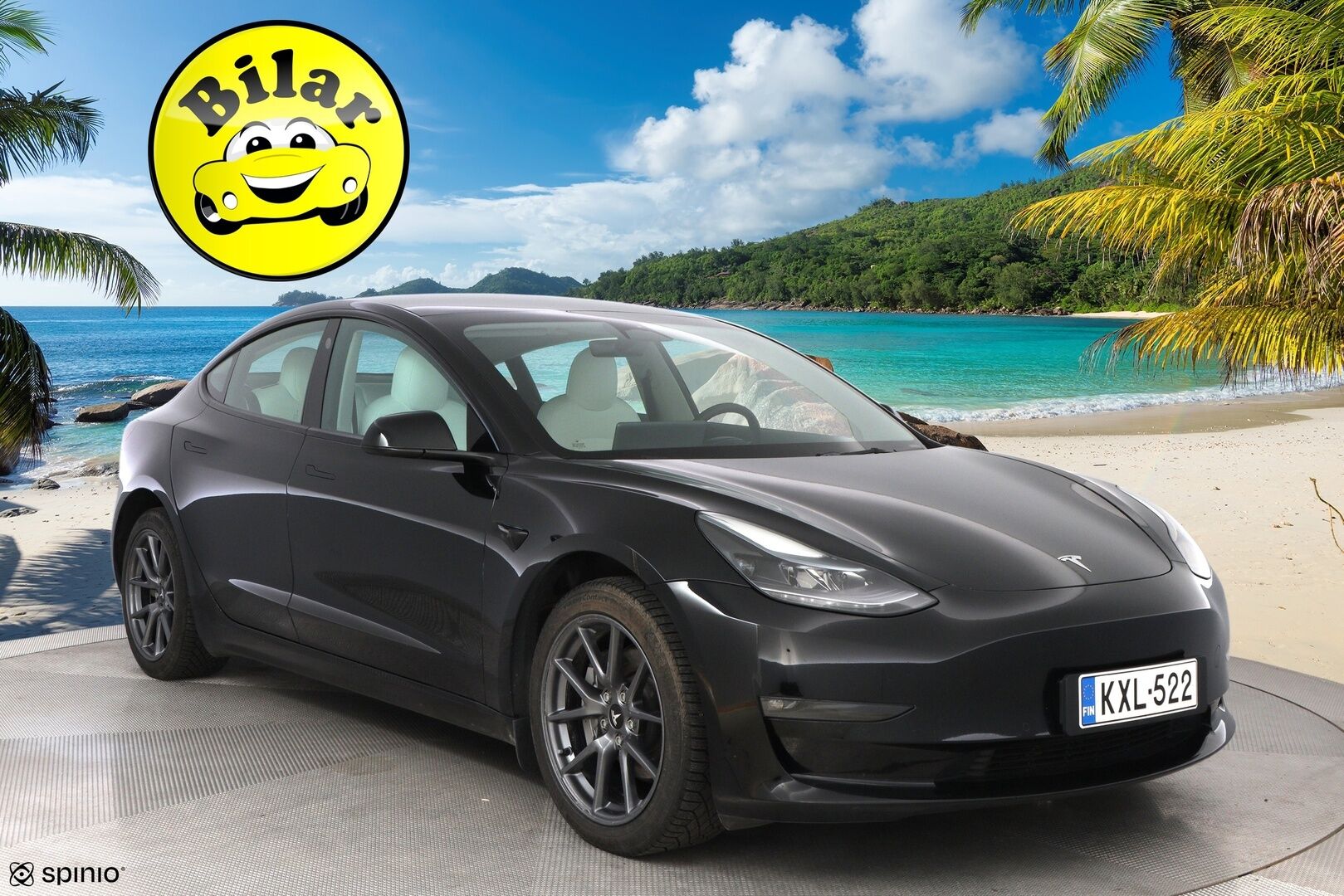 Tesla Model 3 2022 Long Range AWD - Valkoiset Nahat | Premium Audio | ILP | ACC | Lasikatto | Matrix LED | Peruutuskamera | 2x Renkaat Aluvantein | Juuri tullut Tampereelle!