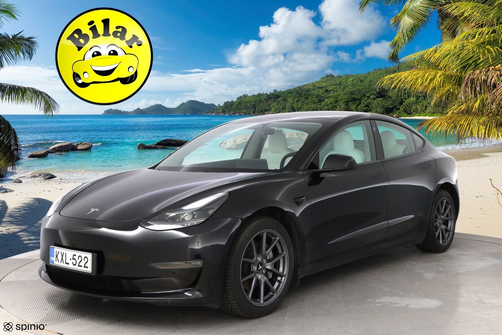 Tesla Model 3 2022 Long Range AWD - Valkoiset Nahat | Premium Audio | ILP | ACC | Lasikatto | Matrix LED | Peruutuskamera | 2x Renkaat Aluvantein | Juuri tullut Tampereelle!