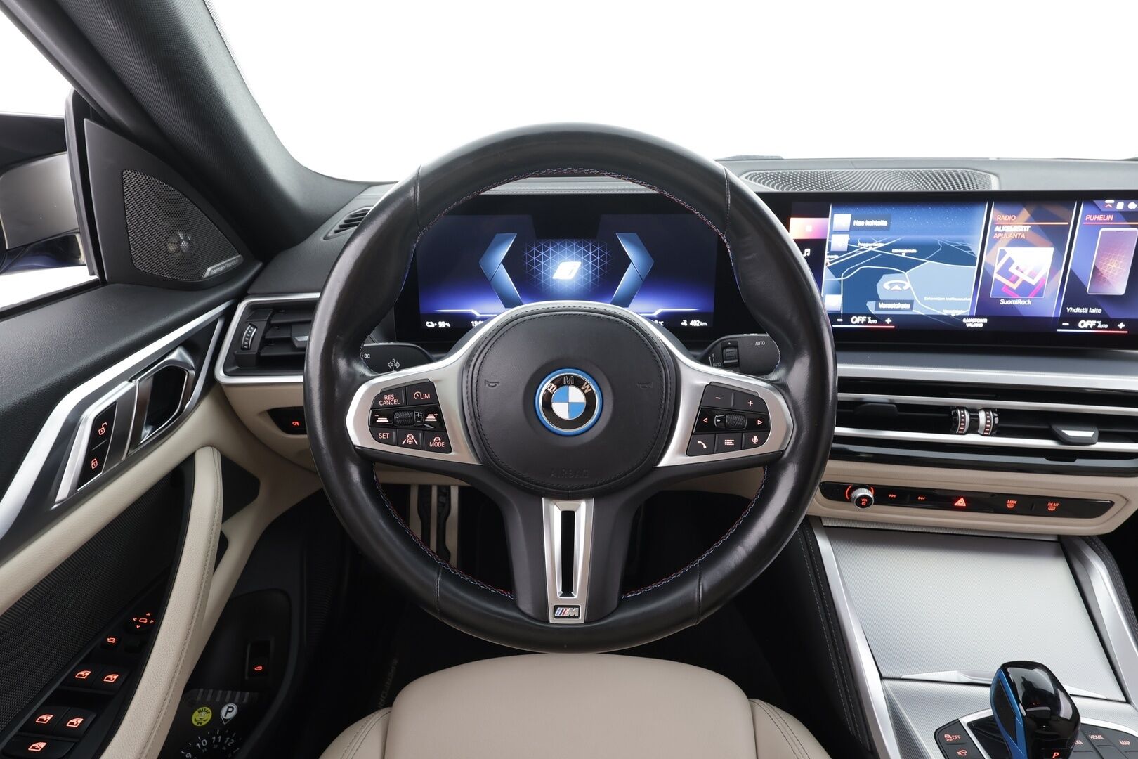 BMW I4 M50 2023 M50 - | ACC | Lisälämmitin | Laser Light LED | H/K | Muistipenkki | Lasikattoluukku | HUD | 360 Kamera | Widescreen | Sporttinahat | Adapt M Alusta | Comfort access | Merkkihuollettu | Kahdet Renkaat |