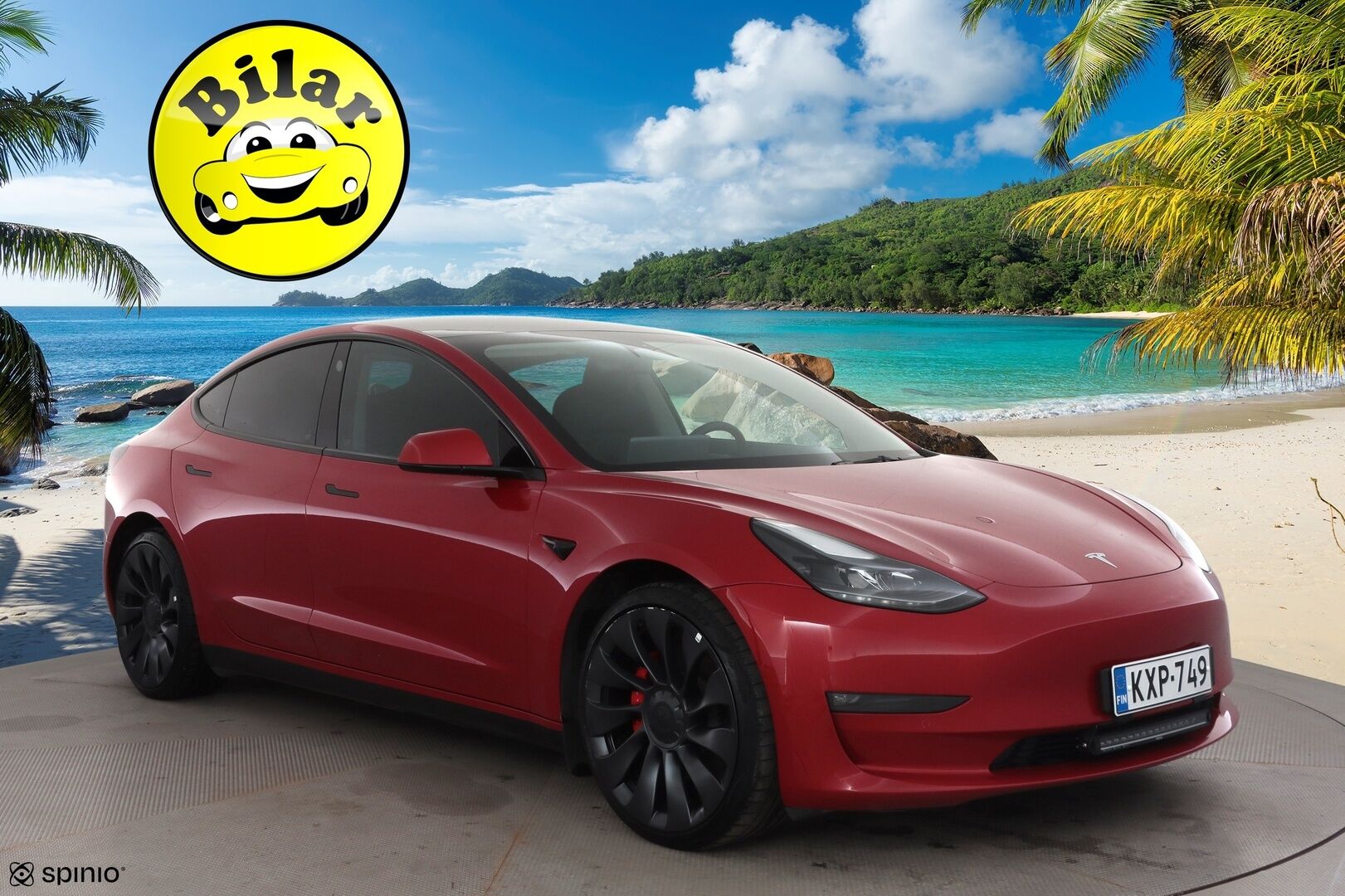 Tesla Model 3 2022 Performance - | ACC | ILP | Ryzen | Matrix-LED | Premium Audio | Lasikatto | Track Mode | Sähkönahat | Muistipenkki | Autosteer | 2x renkaat aluin | 