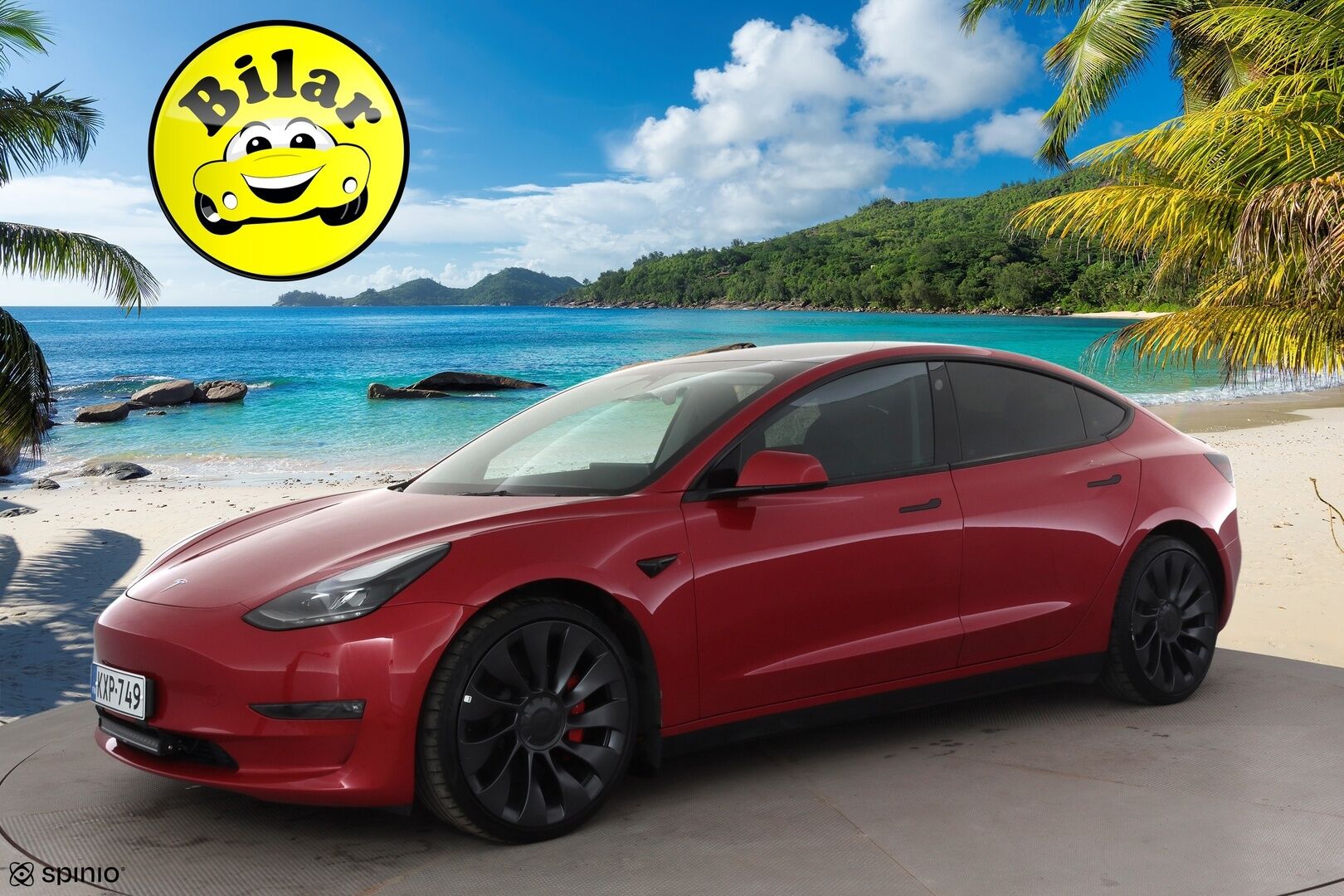 Tesla Model 3 2022 Performance - | ACC | ILP | Ryzen | Matrix-LED | Premium Audio | Lasikatto | Track Mode | Sähkönahat | Muistipenkki | Autosteer | 2x renkaat aluin | 