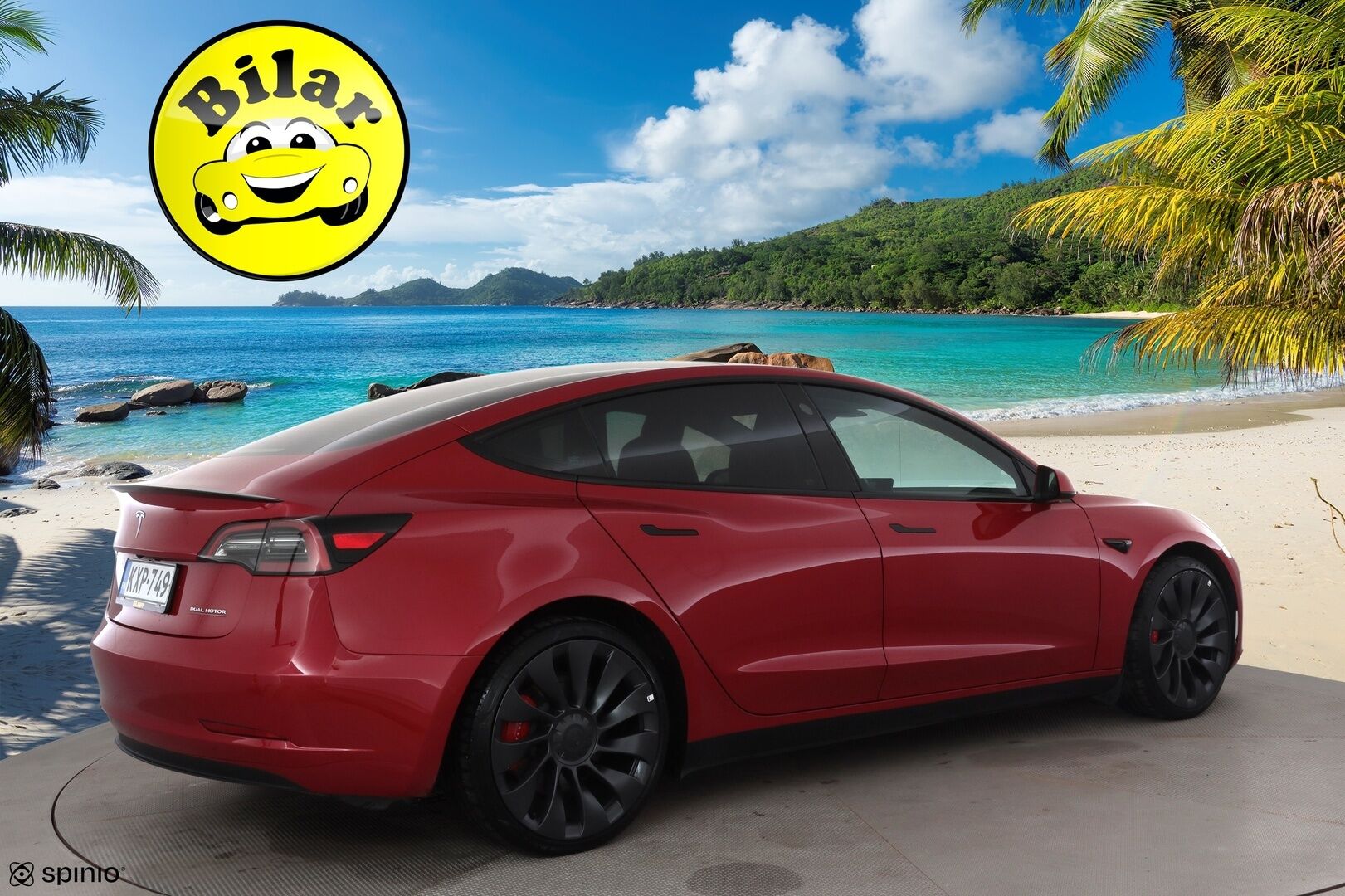 Tesla Model 3 2022 Performance - | ACC | ILP | Ryzen | Matrix-LED | Premium Audio | Lasikatto | Track Mode | Sähkönahat | Muistipenkki | Autosteer | 2x renkaat aluin | 
