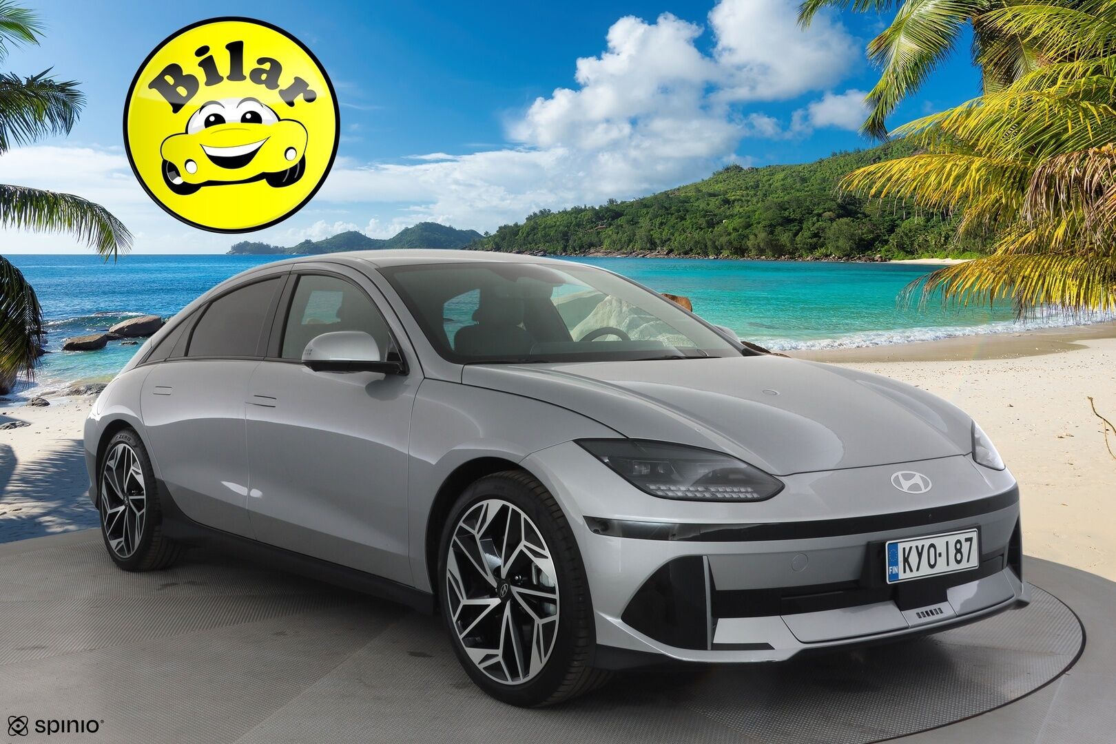 Hyundai IONIQ 6 2024 77 kWh 229 hv Ultimate - | ACC | ILP | BOSE | 360° | HUD | Ilm. relax penkit | Muistinahat | Matrix | HDA | BSM | Keyless | Lämm. ratti | Ambient light | 2x renkaat aluin |