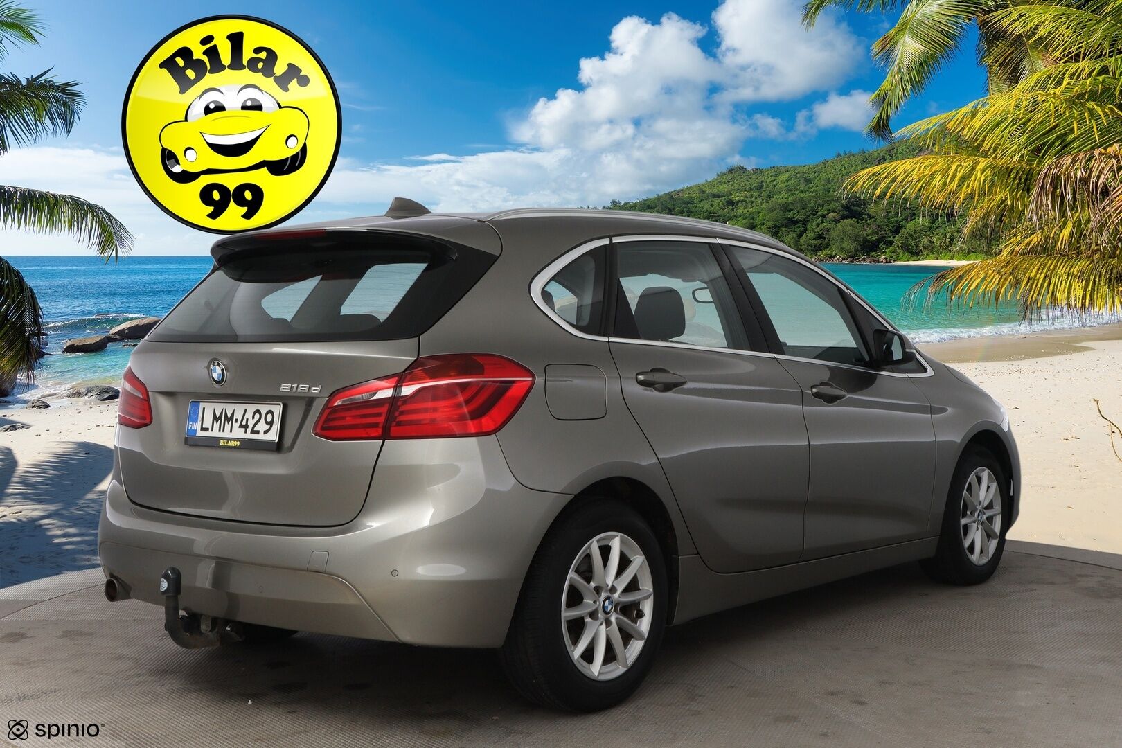BMW 218 2016 F45 Active Tourer 218d A Business * Suomiauto / Vetokoukku / Navi / Lohko & Sisäpistoke / Ratinlämmitys! - 2x Renkaat aluvantein / Juuri tullut Tampereelle!