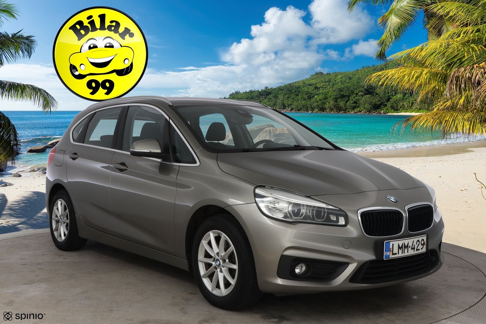 BMW 218 2016 F45 Active Tourer 218d A Business * Suomiauto / Vetokoukku / Navi / Lohko & Sisäpistoke / Ratinlämmitys! - 2x Renkaat aluvantein / Juuri tullut Tampereelle!
