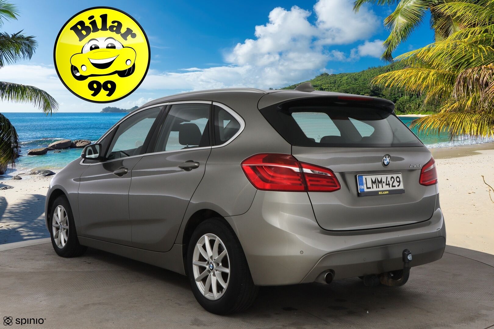 BMW 218 2016 F45 Active Tourer 218d A Business * Suomiauto / Vetokoukku / Navi / Lohko & Sisäpistoke / Ratinlämmitys! - 2x Renkaat aluvantein / Juuri tullut Tampereelle!
