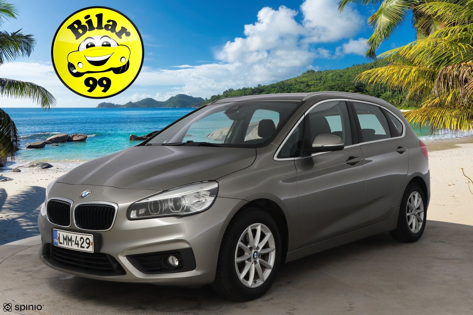 BMW 218 2016 F45 Active Tourer 218d A Business * Suomiauto / Vetokoukku / Navi / Lohko & Sisäpistoke / Ratinlämmitys! - 2x Renkaat aluvantein / Juuri tullut Tampereelle!