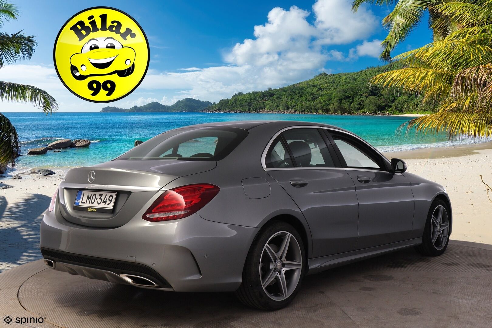 Mercedes-Benz C 2015 200 A Premium Business*AMG Ulkopaketti / Burmester /  P. tutkat / Puolinahat / Navi* - Rehellinen bensa mersu luotettavalla 2 Litran moottorilla / Juuri katsastettu!